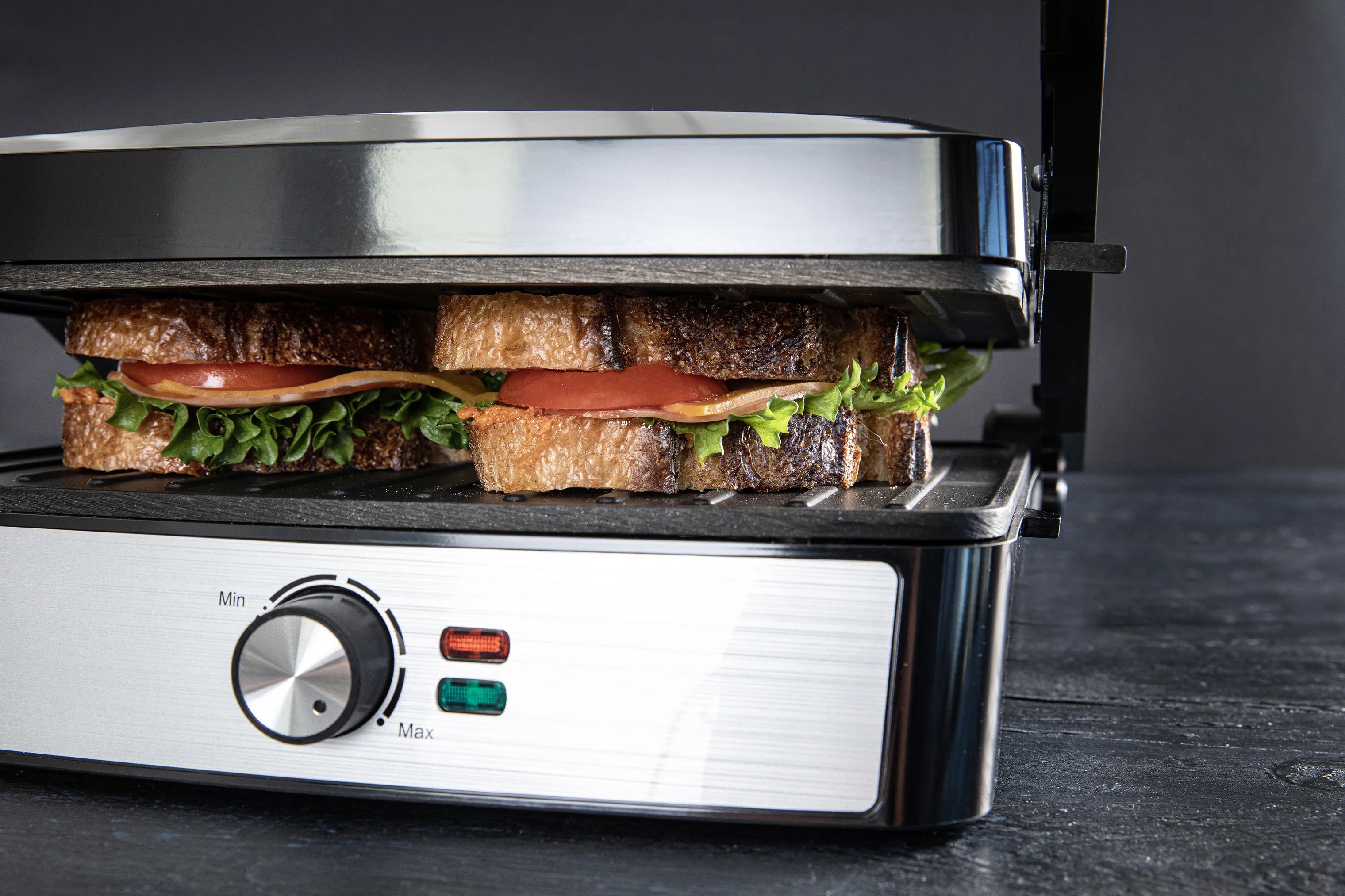 Gastronoma Bordgrill Paninigrill i Sort, 2