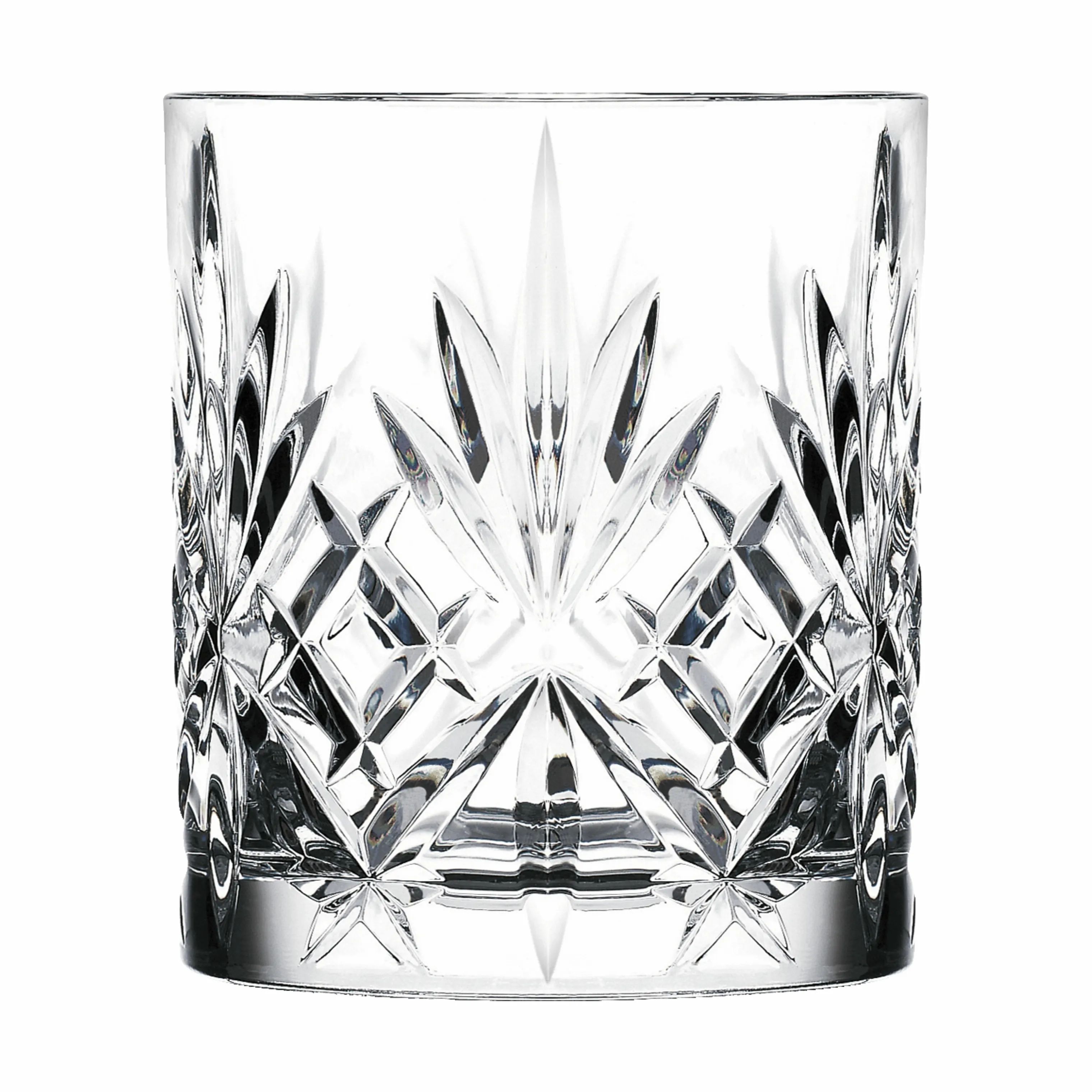 Lyngby Glas Lowball glas Melodia Whiskyglas - 6 stk. i Klar, 31 cl, 5