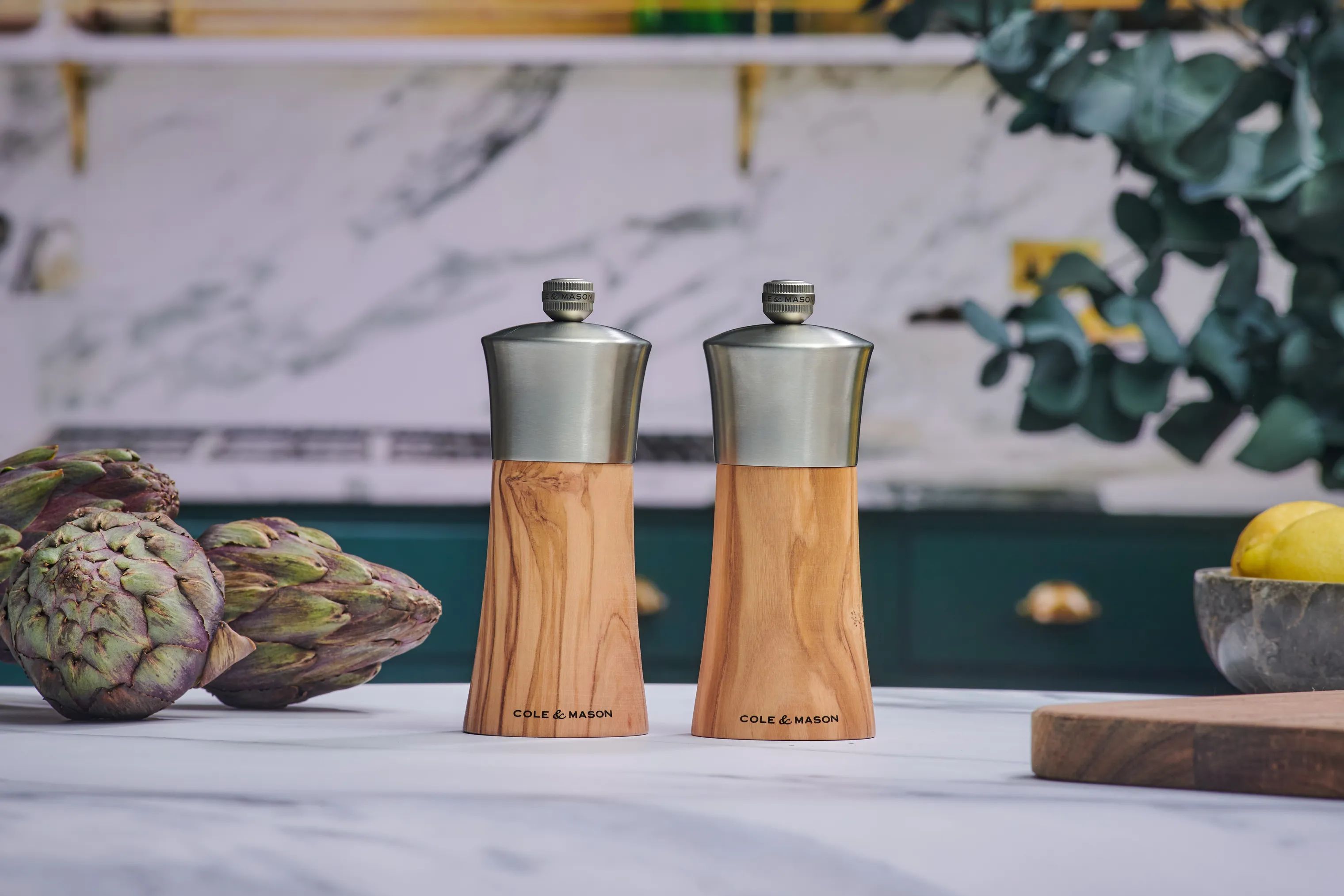 Cole&Mason Saltkværne Bromley Saltkværn i Olive Wood, 5