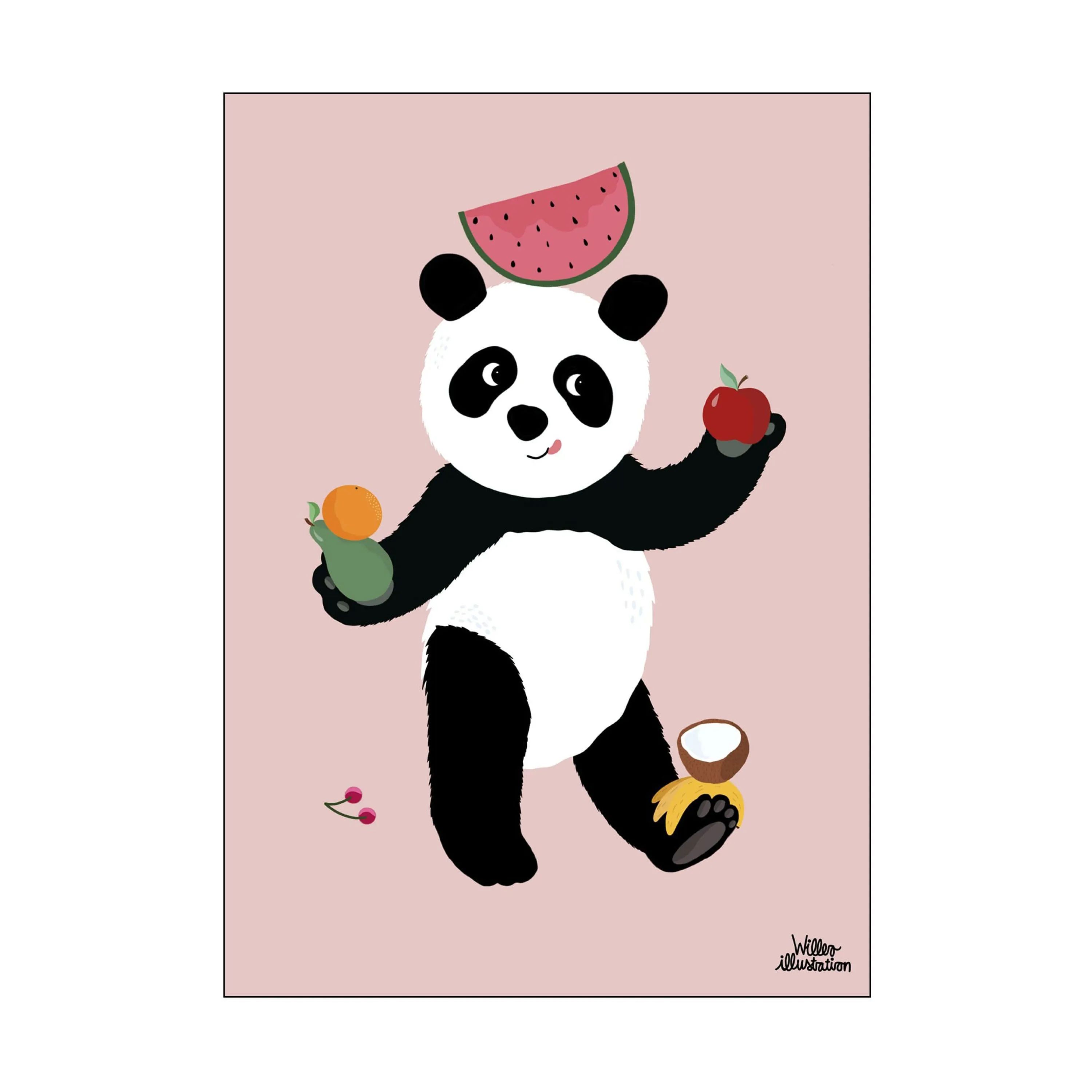 Poster&Frame Plakater Plakat - Finding Fruits i B50 x L70 cm, 1