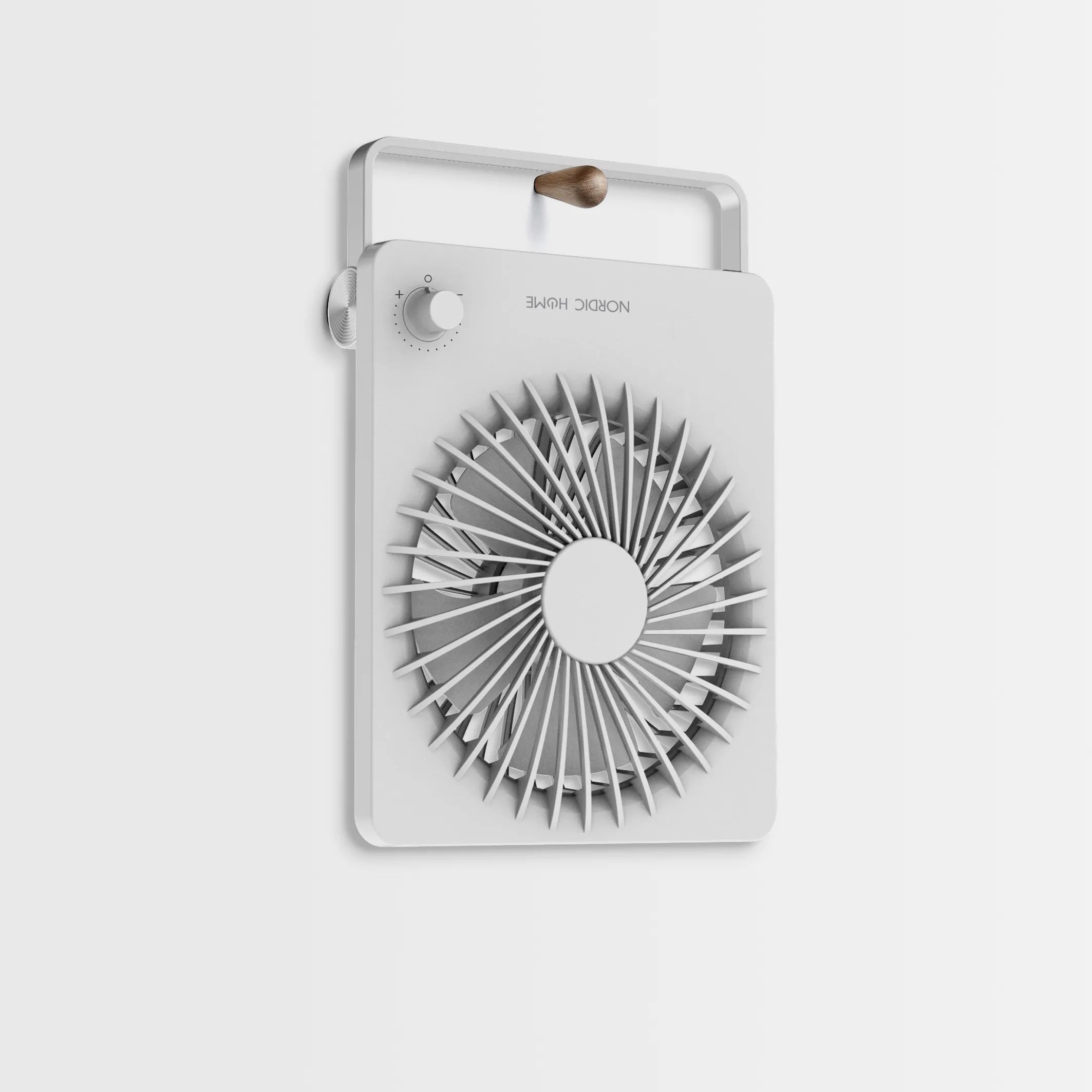 NORDIC HOME Ventilatorer Bærbar USB-blæser i hvid, 2