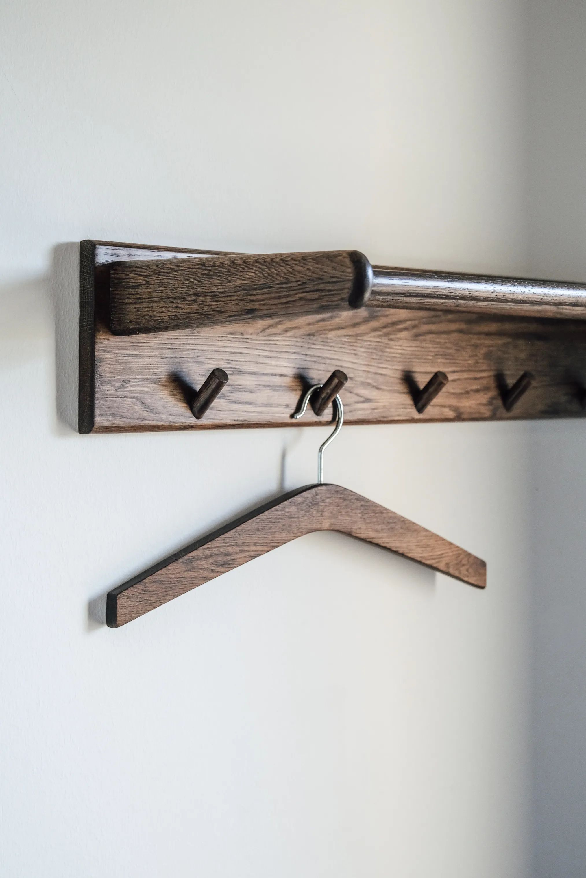 SKAGEN living Knager Bøjle - 3 stk. i Mørkbejdset eg, 2