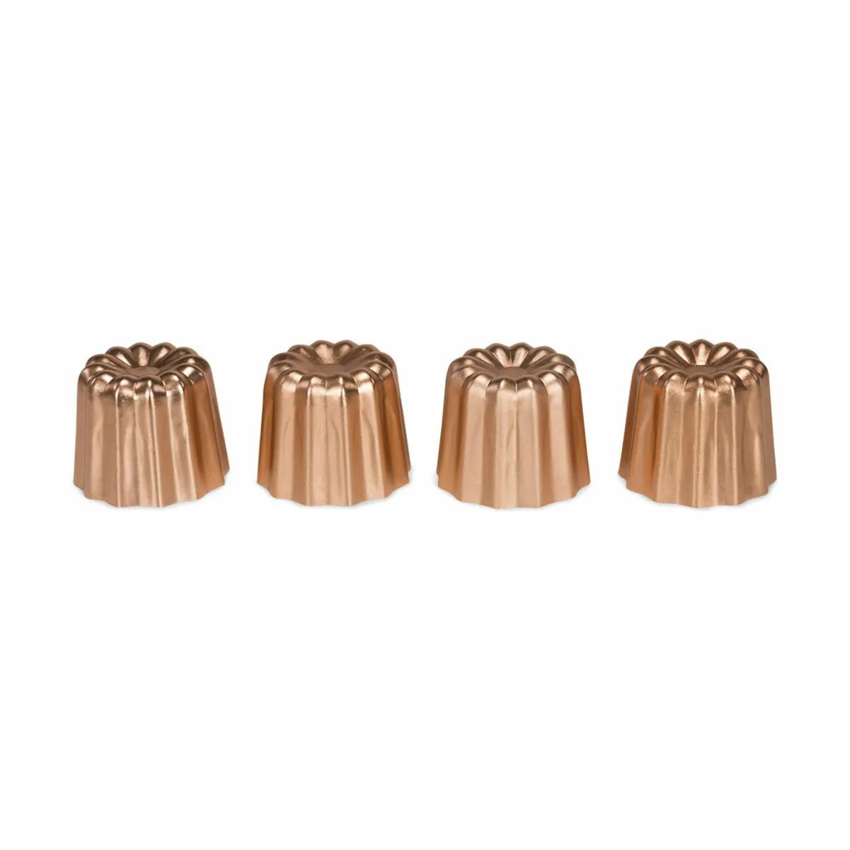 Patisse Øvrige bageforme Caneléform - 4 stk. i kobberfarvet, 1