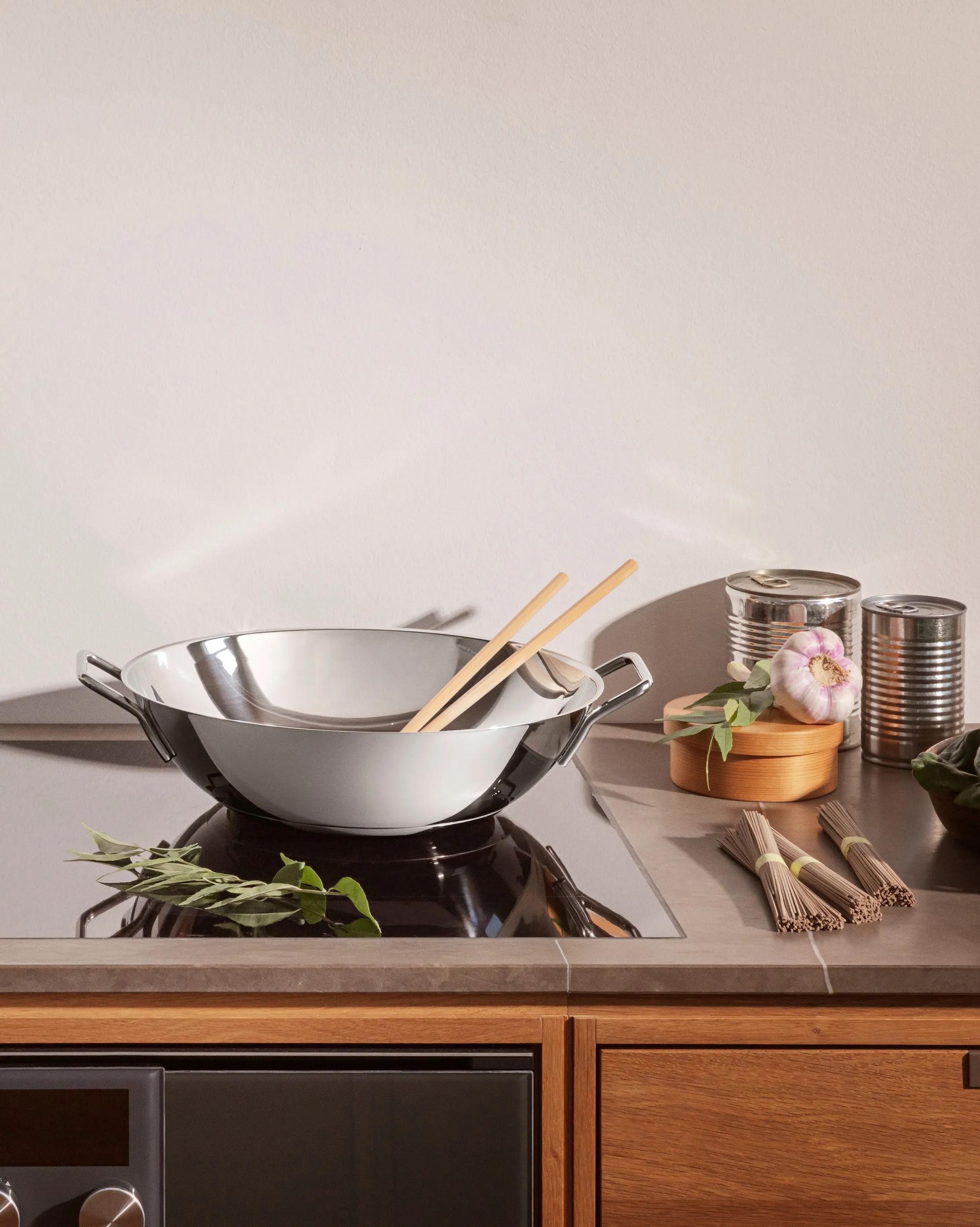Eva Trio Wokpander Stainless Steel Rec. Stainless Steel Wok i Polished steel, 3