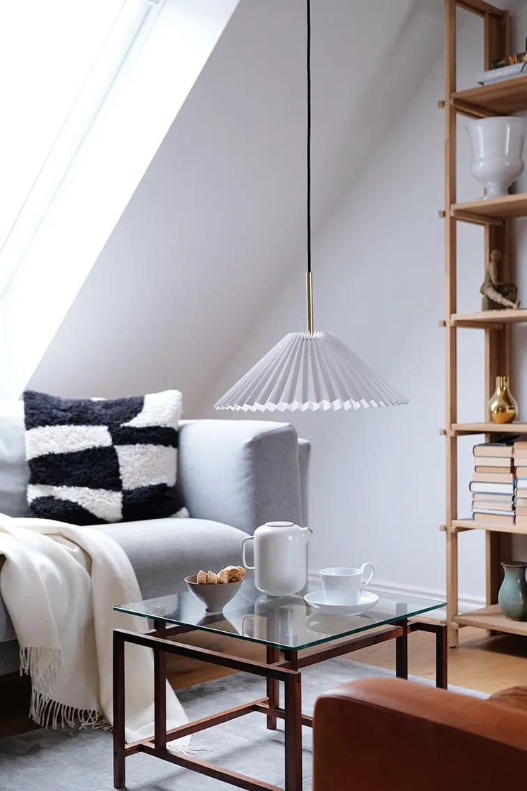 CASA Living Pendler Bloom Pendel i Hvid/messingfarvet, 3