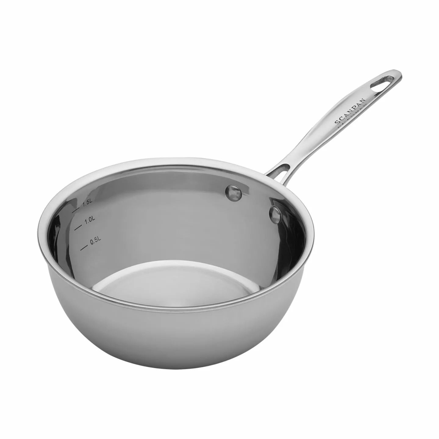 Scanpan Kasseroller Fusion 5 Sauteuse i 2.7 L, Stål, 1