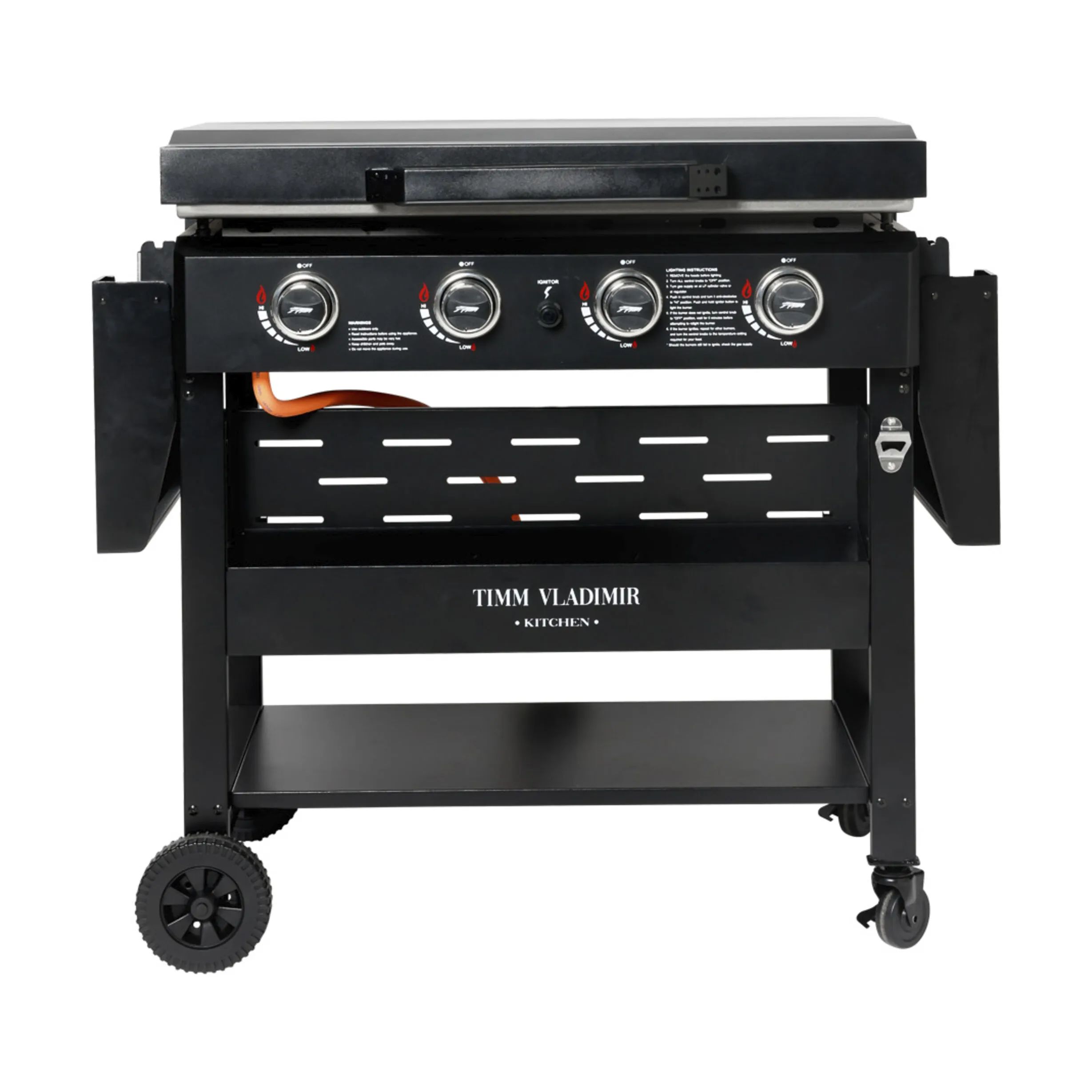 Timm Vladimir Kitchen plancha grill Plancha Gasgrill i sort, 10