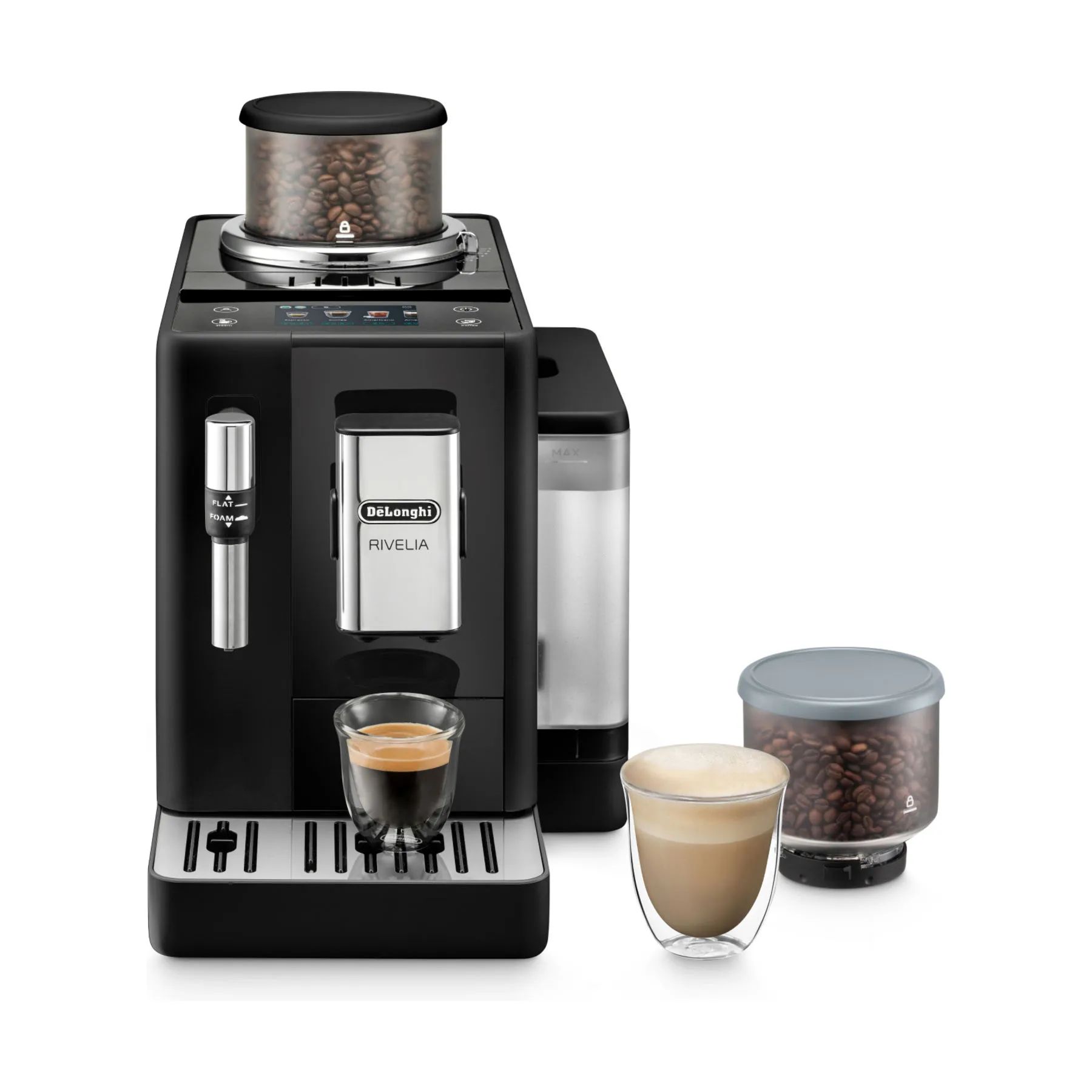 DeLonghi Espressomaskiner Rivelia EXAM440.35.B i Sort, 1
