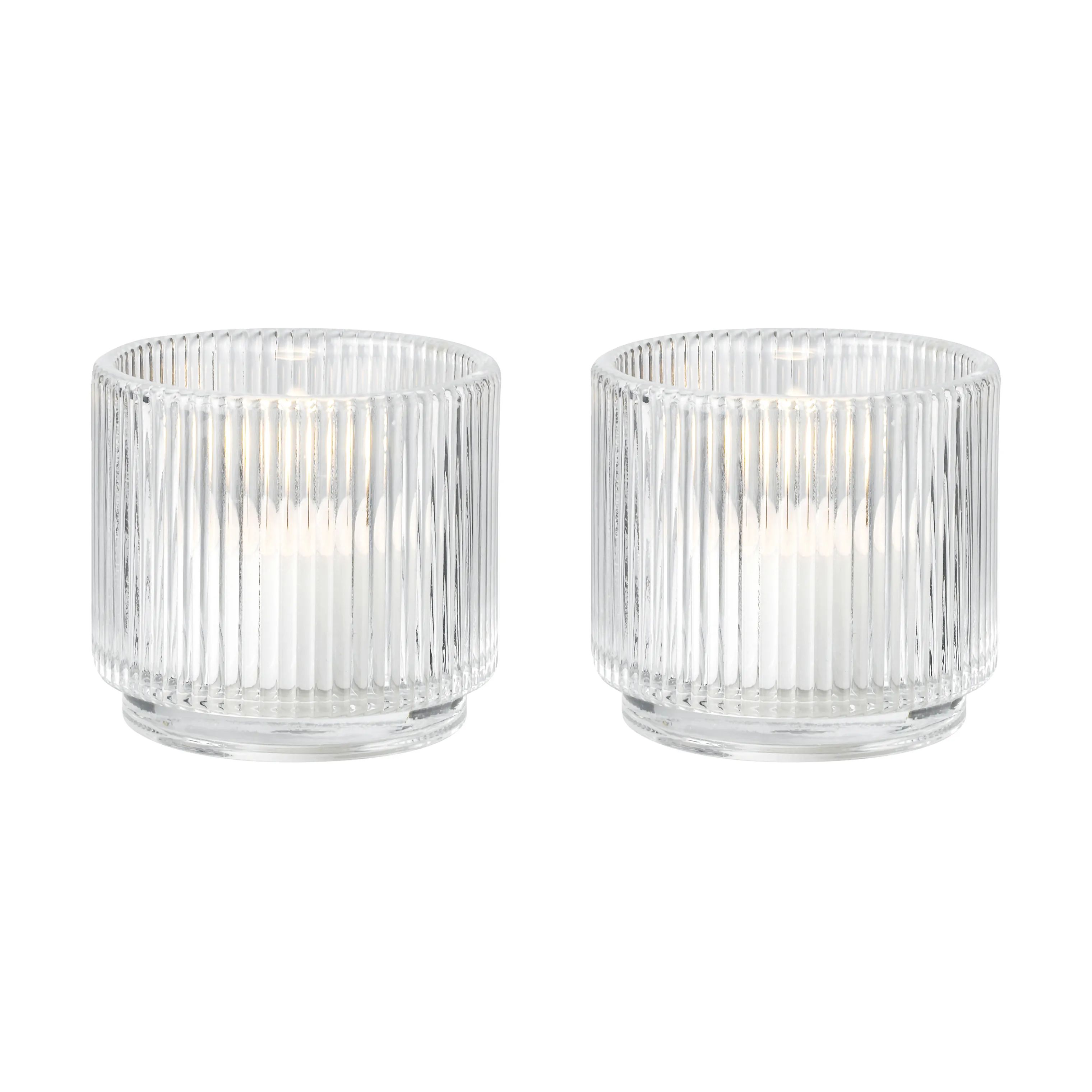 Stelton Fyrfadsstage Pilastro Fyrfadsstage - 2 stk. i Klar, 1