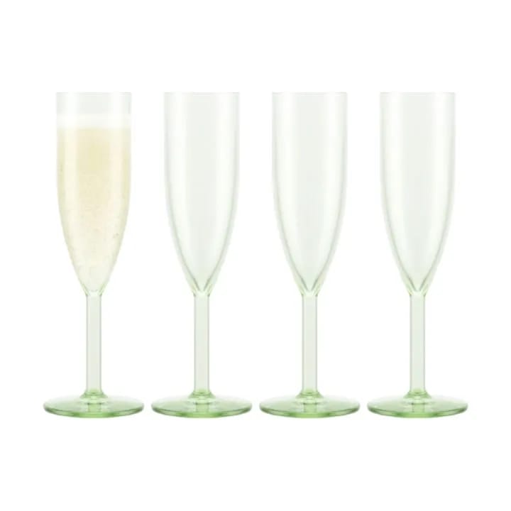 Bodum Champagneglas Oktett Champagneglas - 4 stk. i Grøn, 12 cl, 1