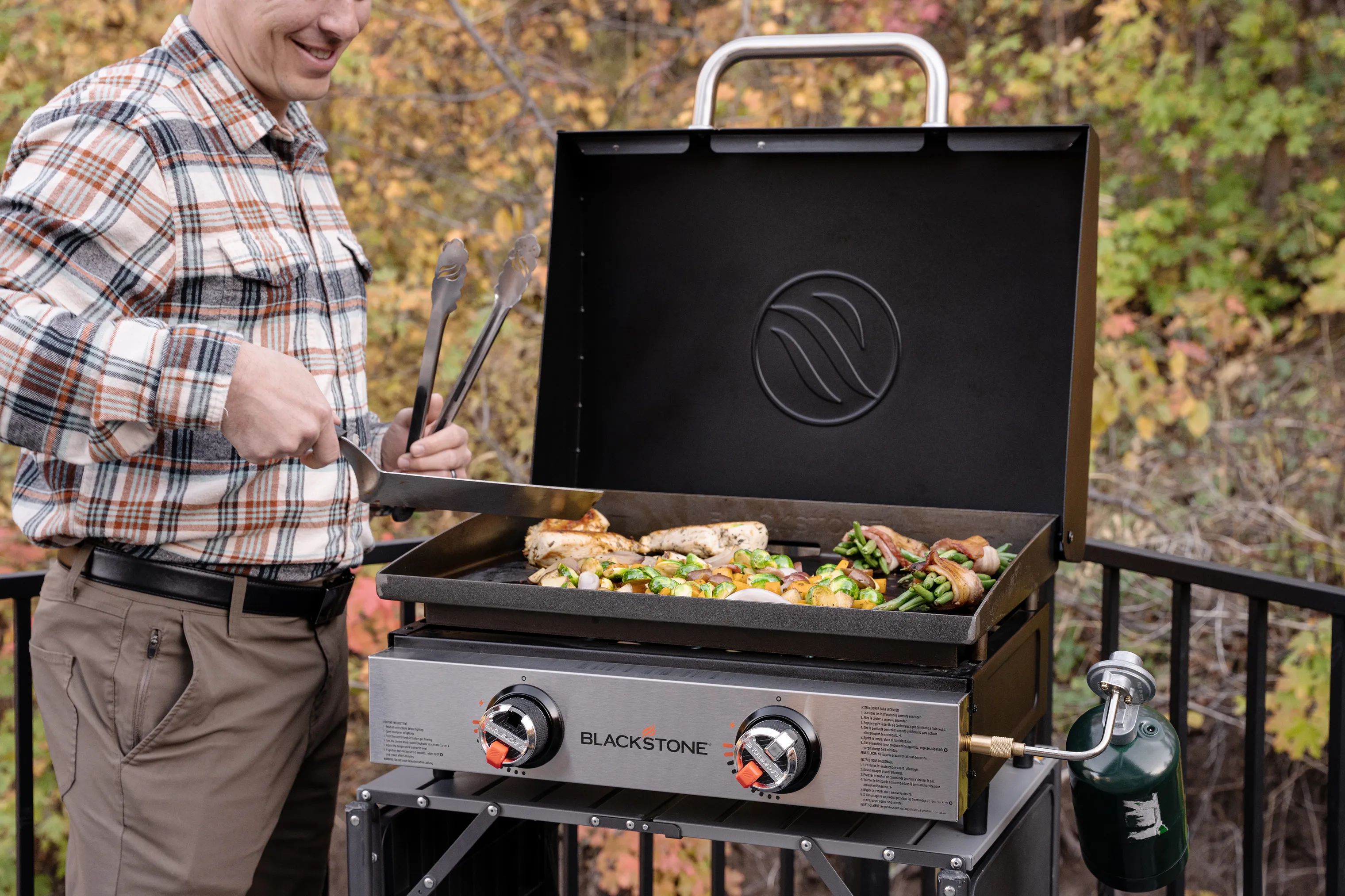 Blackstone plancha grill 22” Plancha Bordgrill med låg i Sort, 2