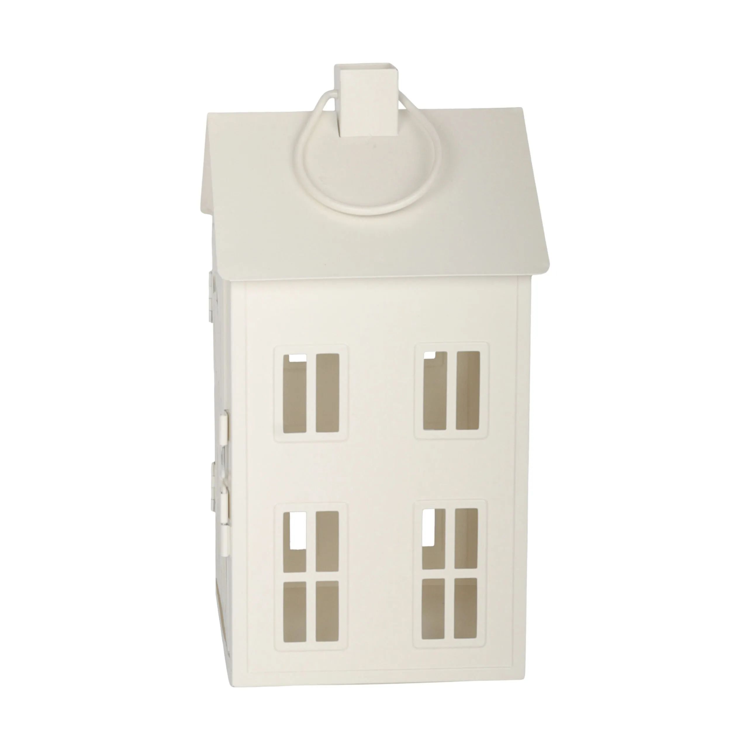 Casa Christmas Bloklysestage Lanterne i Hvid, 26,8 cm, 2