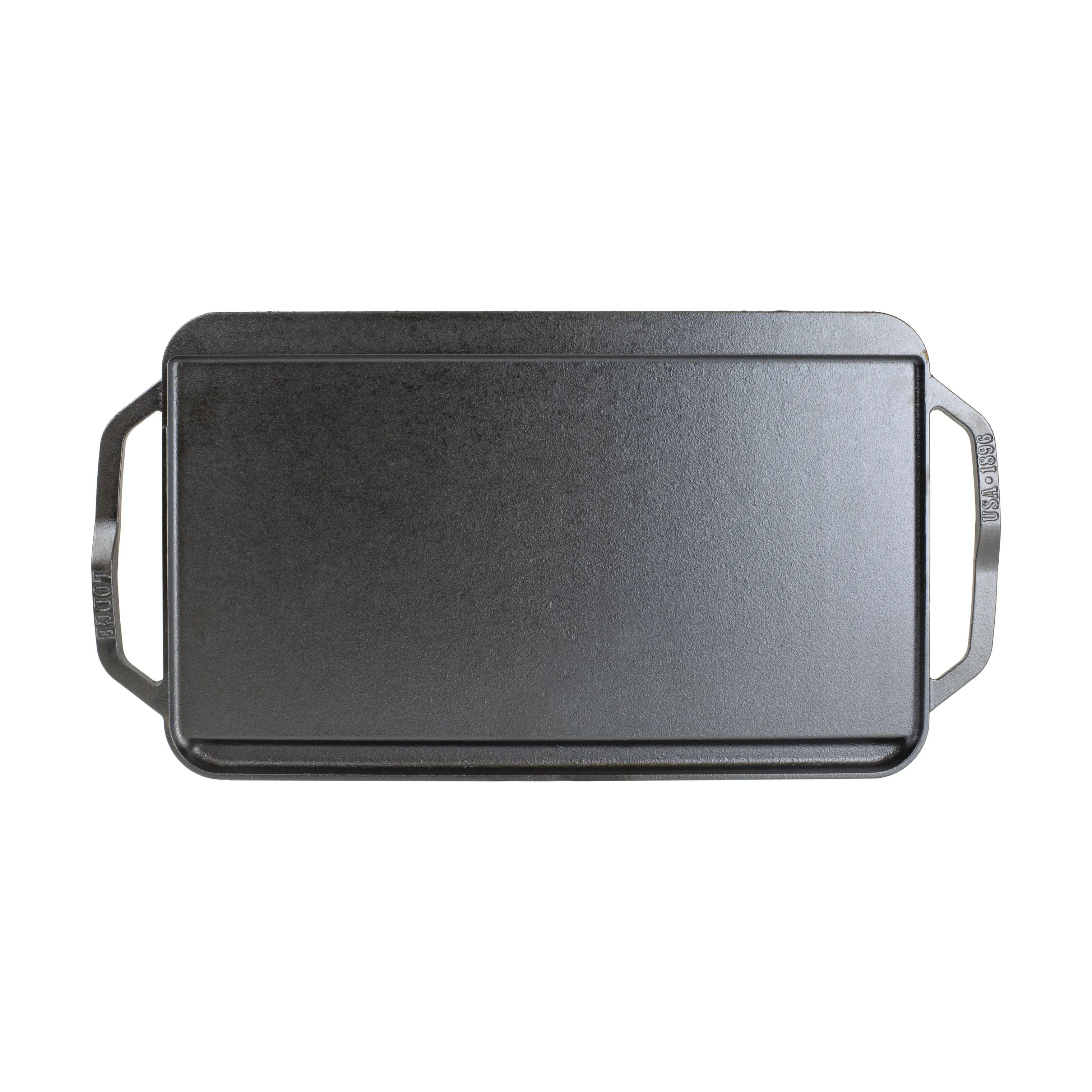 Lodge Cast Iron Grillpander Chefs Chef Collection Stegeplade i Sort, 4