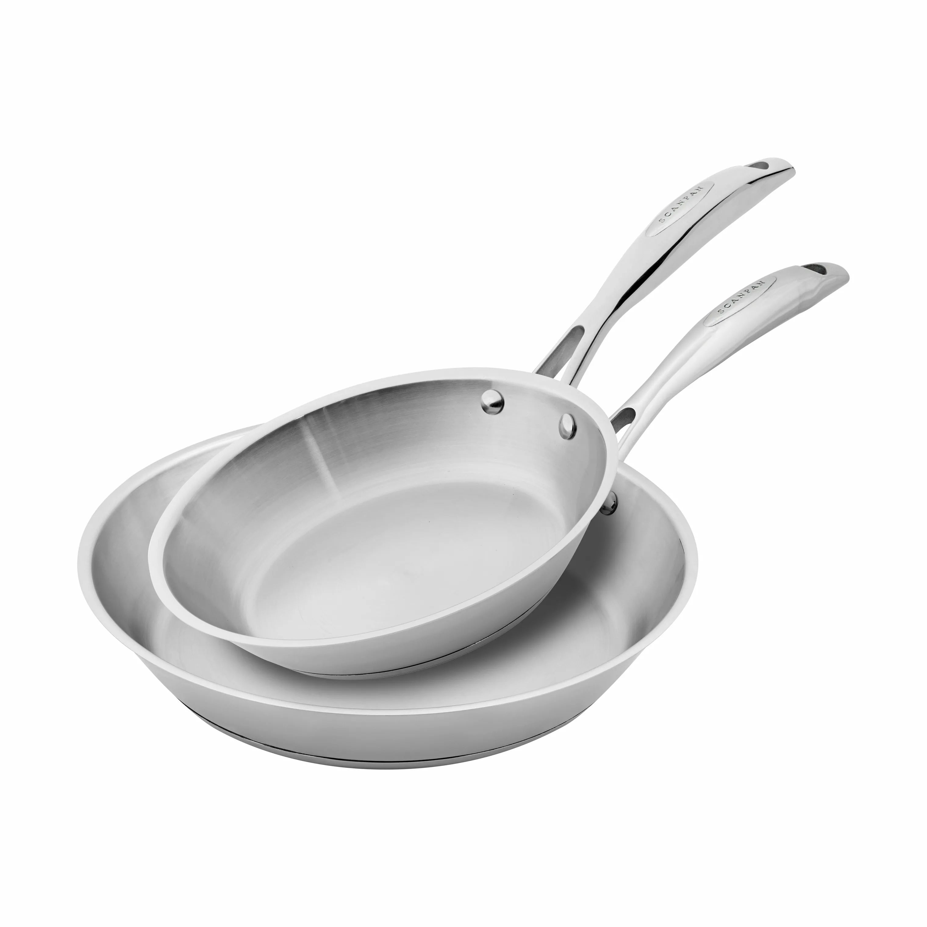 Scanpan Stegepander STS Stegepandesæt - 2 dele i Sølvfarvet, 1
