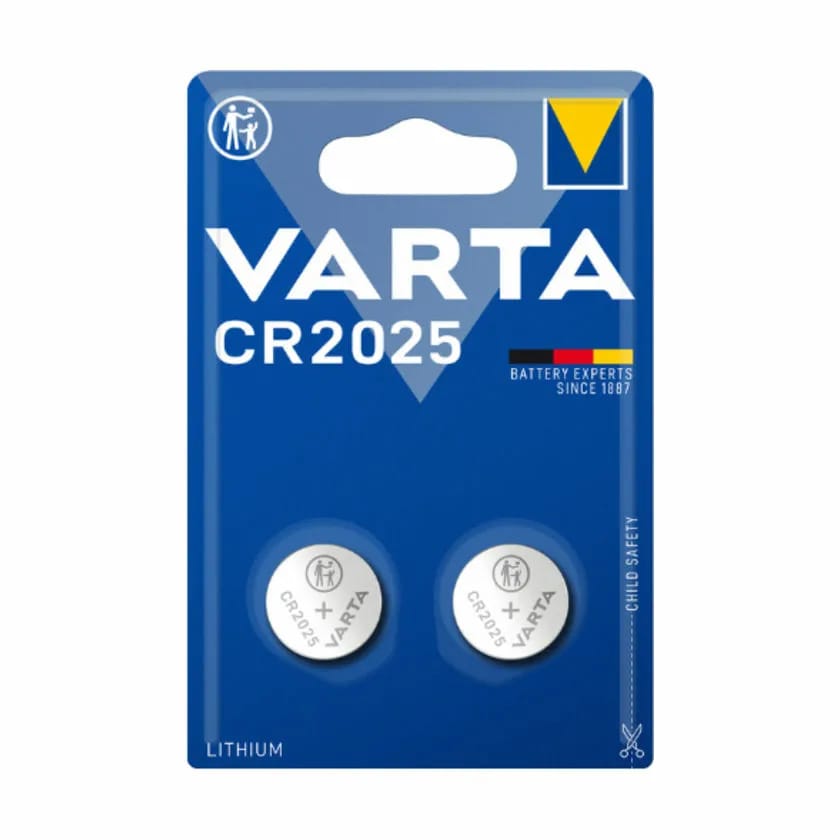 VARTA Batterier CR2025 Lithium Batteri - 2 stk. i CR2025 Lithium Batteri, 1