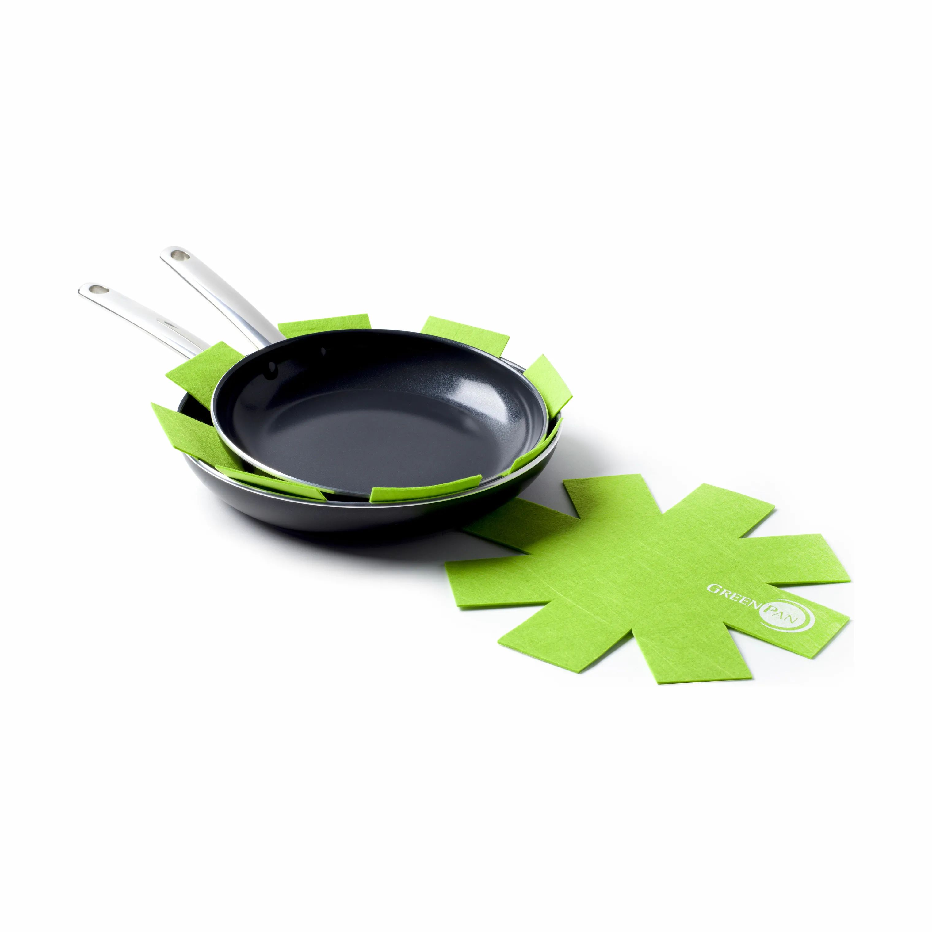 Greenpan Stegepander Pandebeskytter- 2 stk. i Grøn, 34 cm, 2