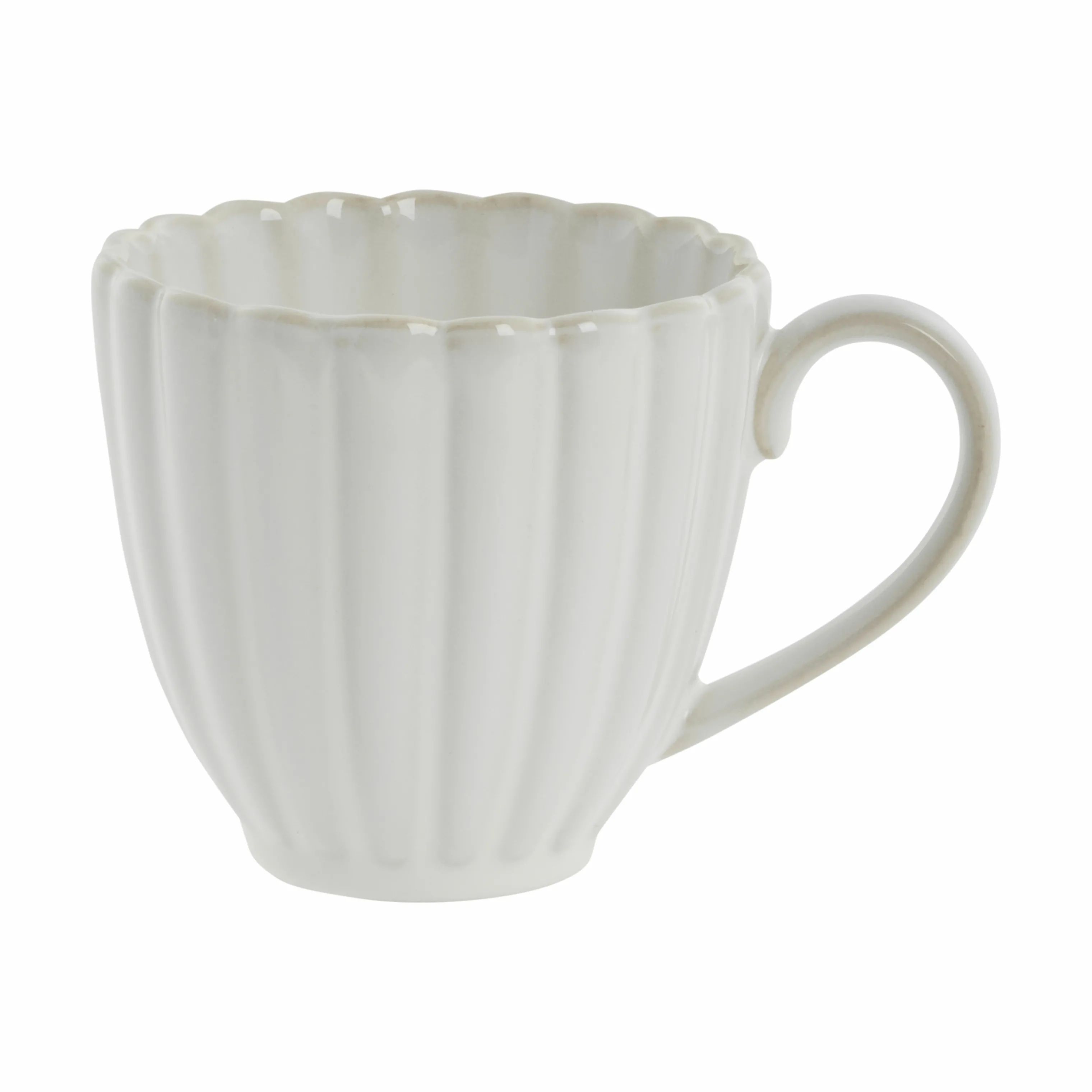 Lene Bjerre Krus og kopper med hank Camille Krus i Off White, 1