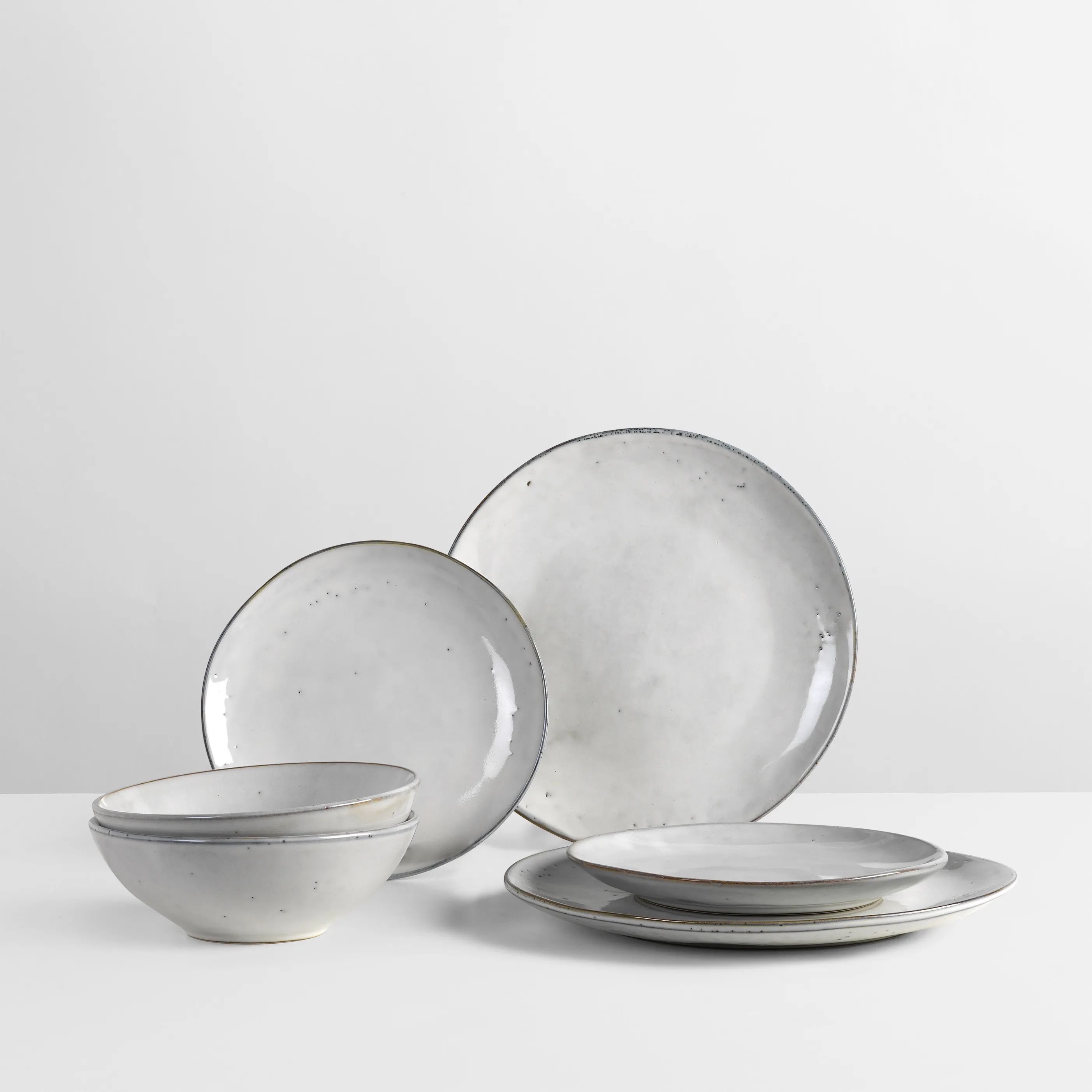Broste Copenhagen Middagstallerkener Nordic Sand Middagssæt - 6 dele i 6 stk., 2