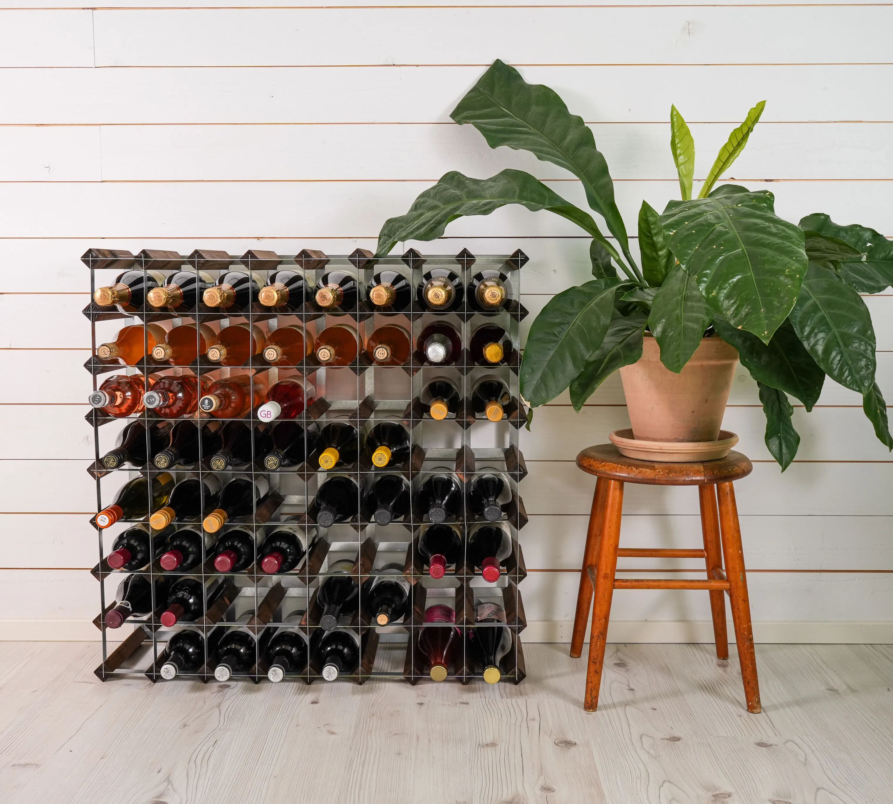 Traditional Wine Racks Vinreoler Vinreol i Mørk eg, 72 flasker, 3