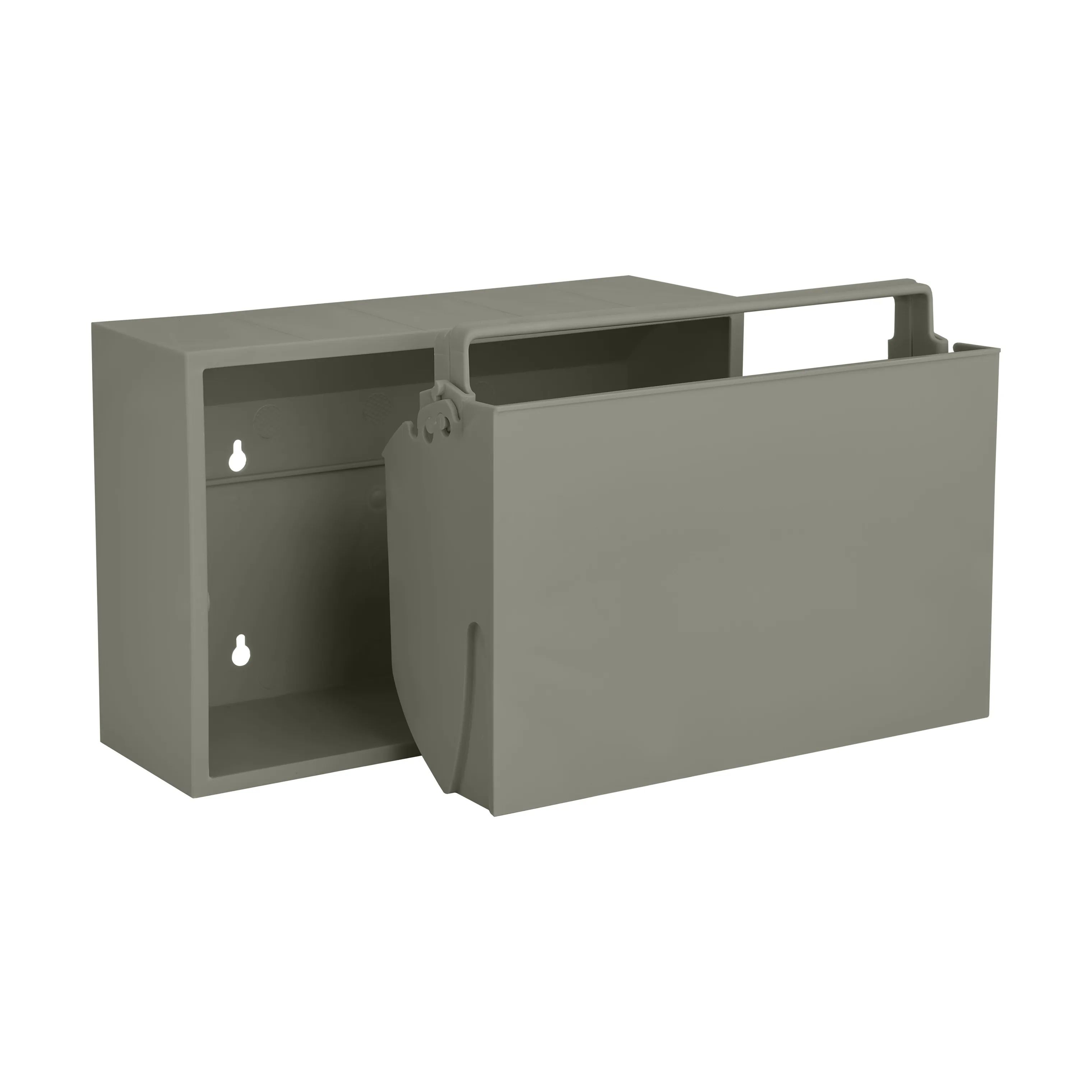 ReCollector Toiletspande Væghængt Toiletspand i Oak Green, 4