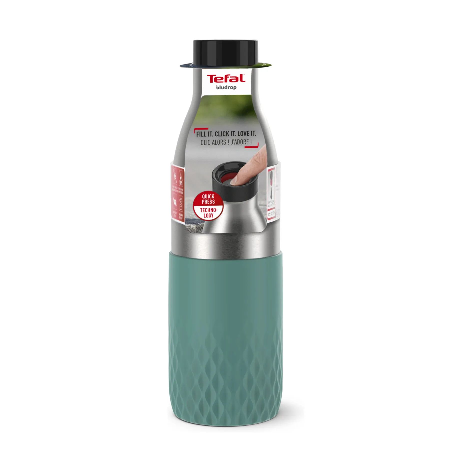 Tefal Termoflasker Bludrop Sleeve Termoflaske i Stål / Grøn, 7