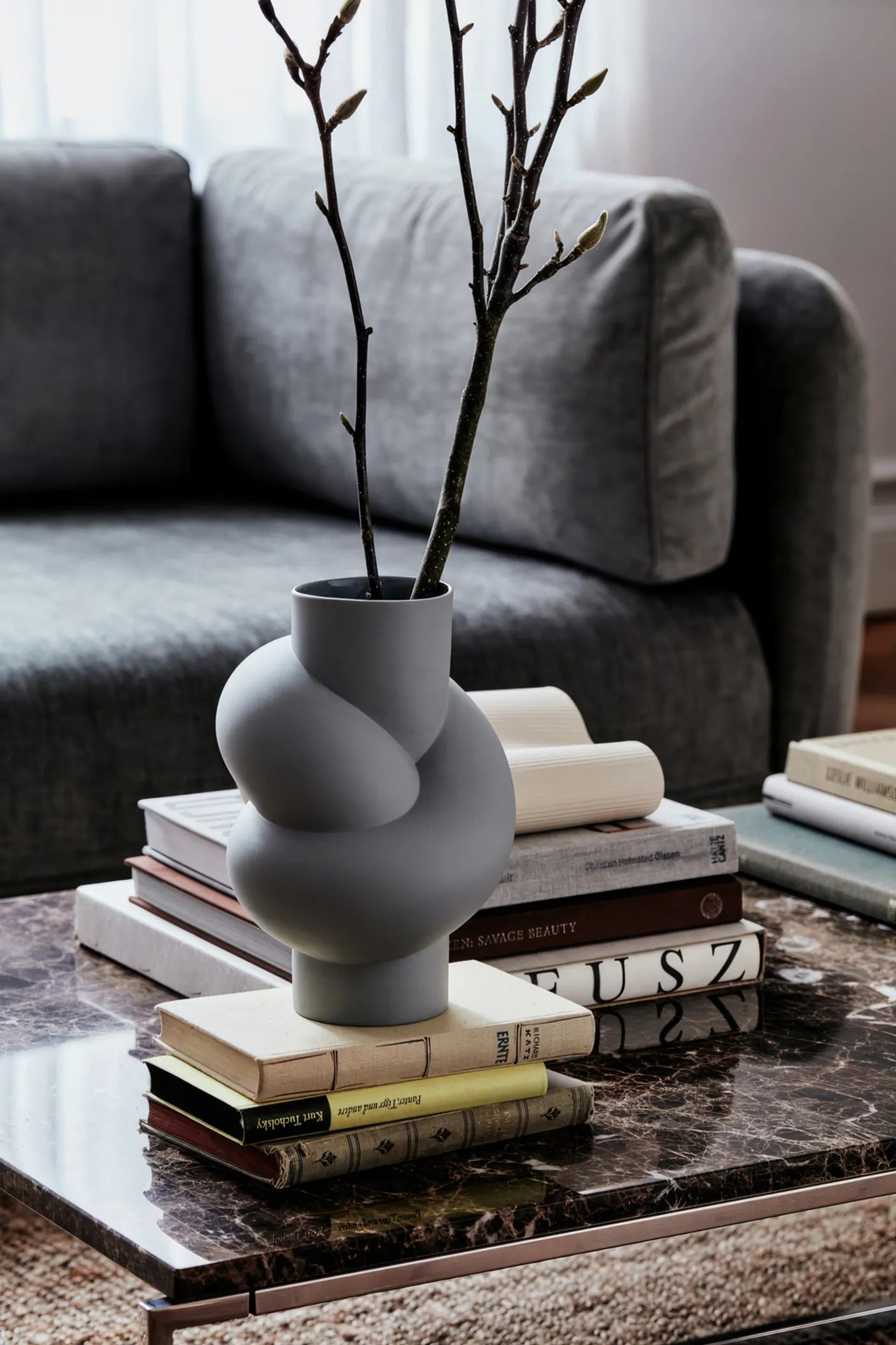 Rosenthal Vaser Node Vase i Lava, 25,5 cm, 2