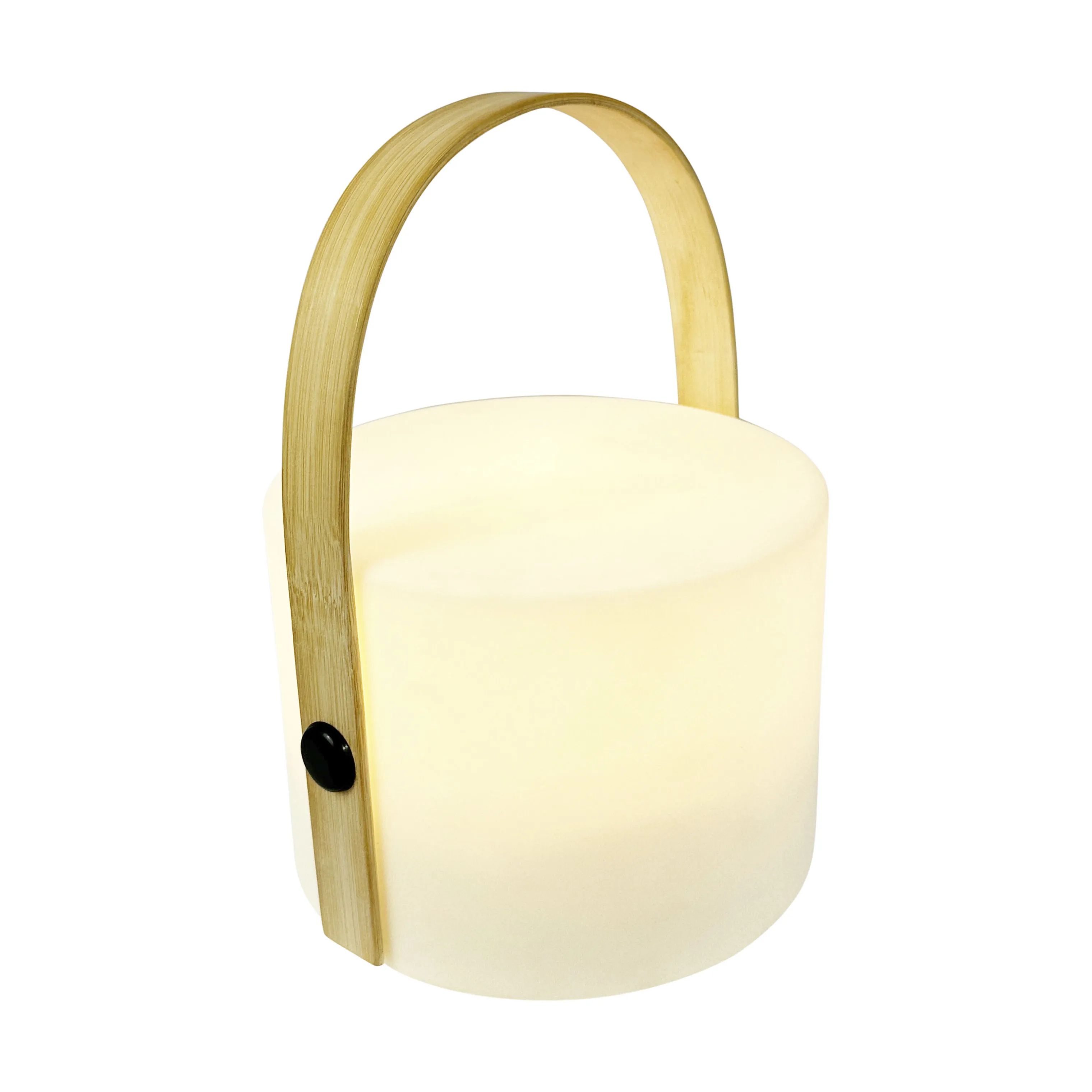 Dyberg Larsen Lanterner Carry Solcelle Lanterne i Hvid/ Natur, 4