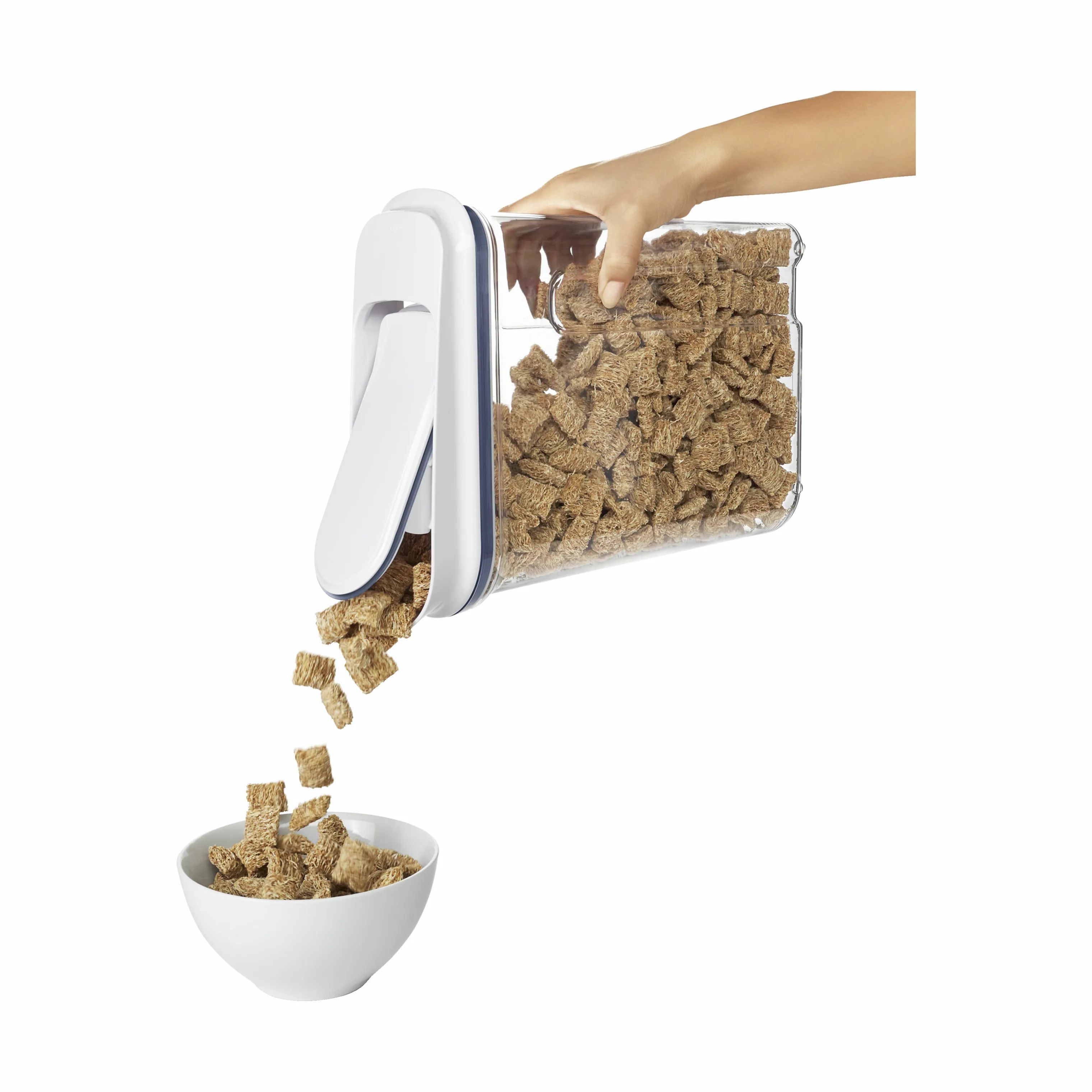 OXO Opbevaringsbokse POP Opbevaringsboks i hvid;klar;grå, H32,3 cm x 4.2 L, 4