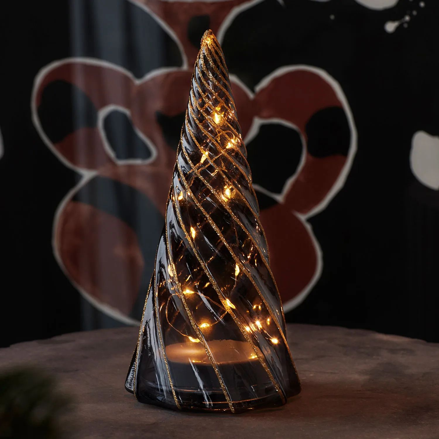 Sirius LED-lys Vilma LED Juletræ i Guld/sort, 23,5 cm, 2