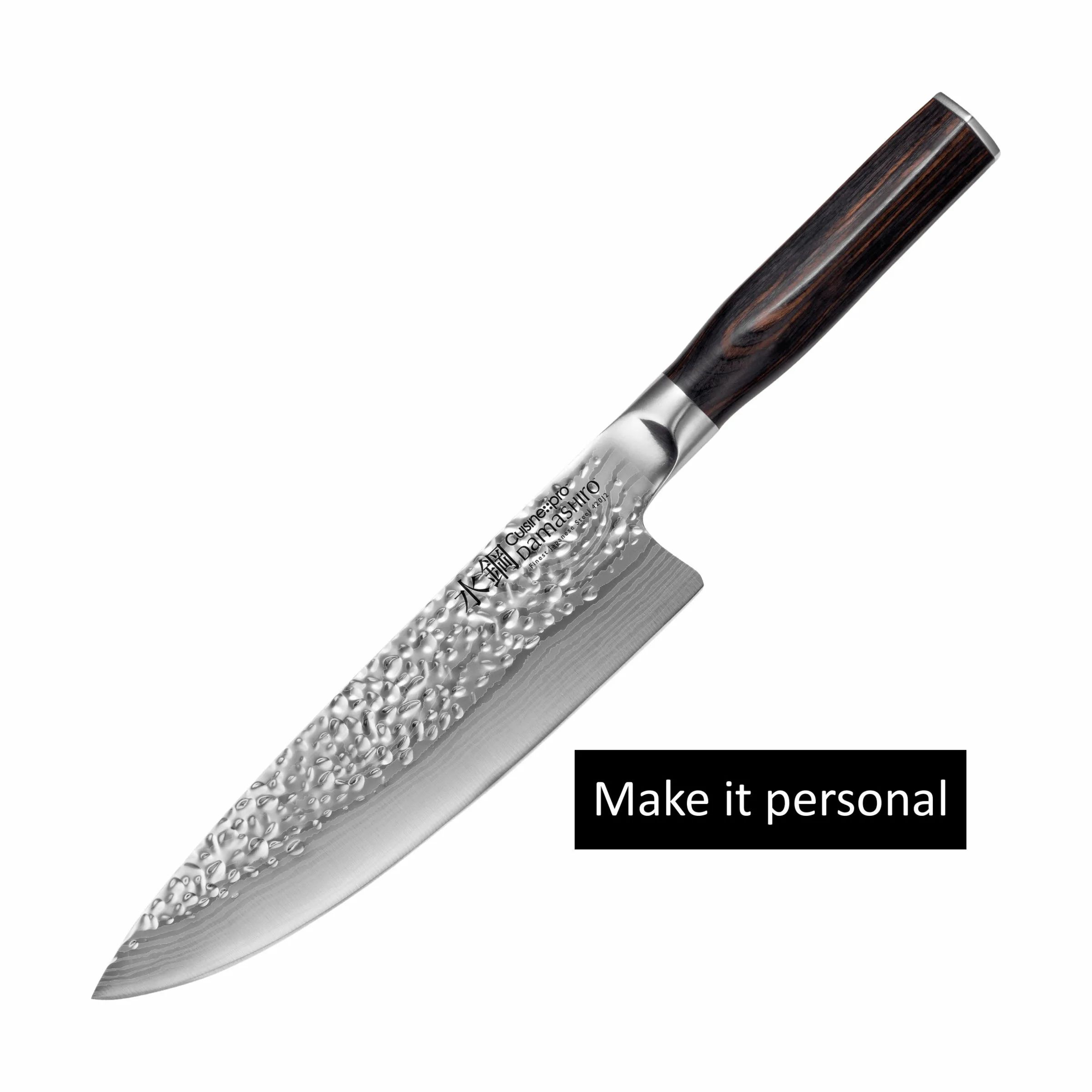 THE CUSTOM CHEF™ Kokkeknive Cuisine::pro® Damashiro® EMPEROR Cuisine::pro Damashiro® EMPEROR Kokkekniv i Sølvfarvet/brun, 1