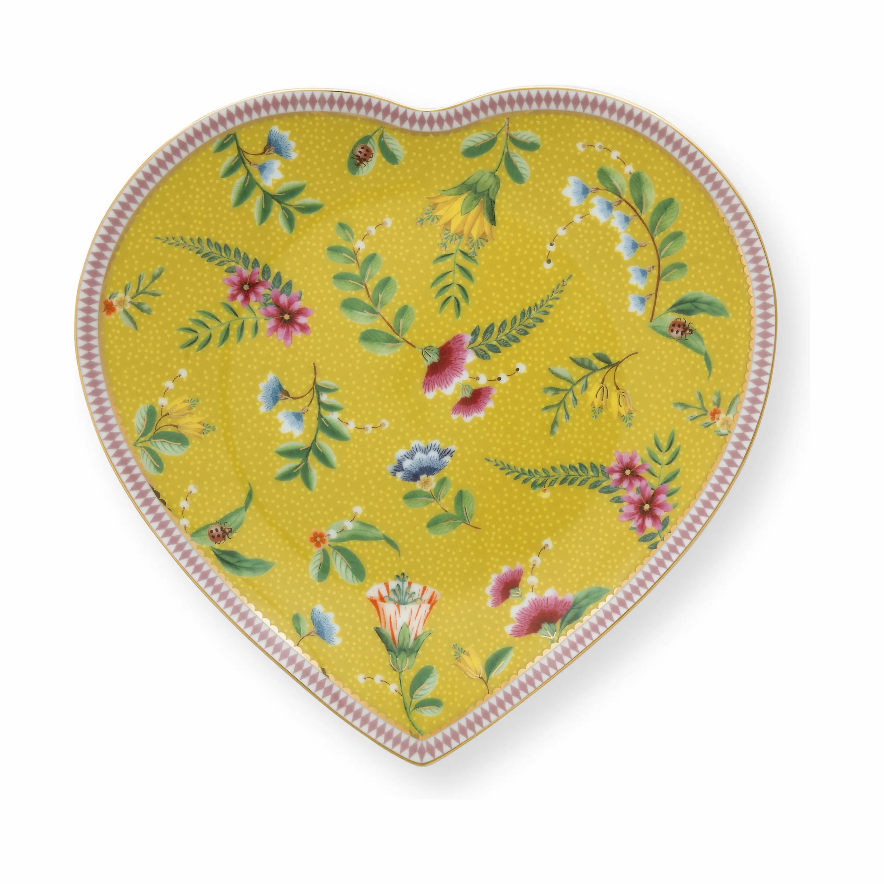 PIP Studio Frokosttallerkener La Majorelle hjerteformet Tallerken - 2 stk. i Yellow, 3