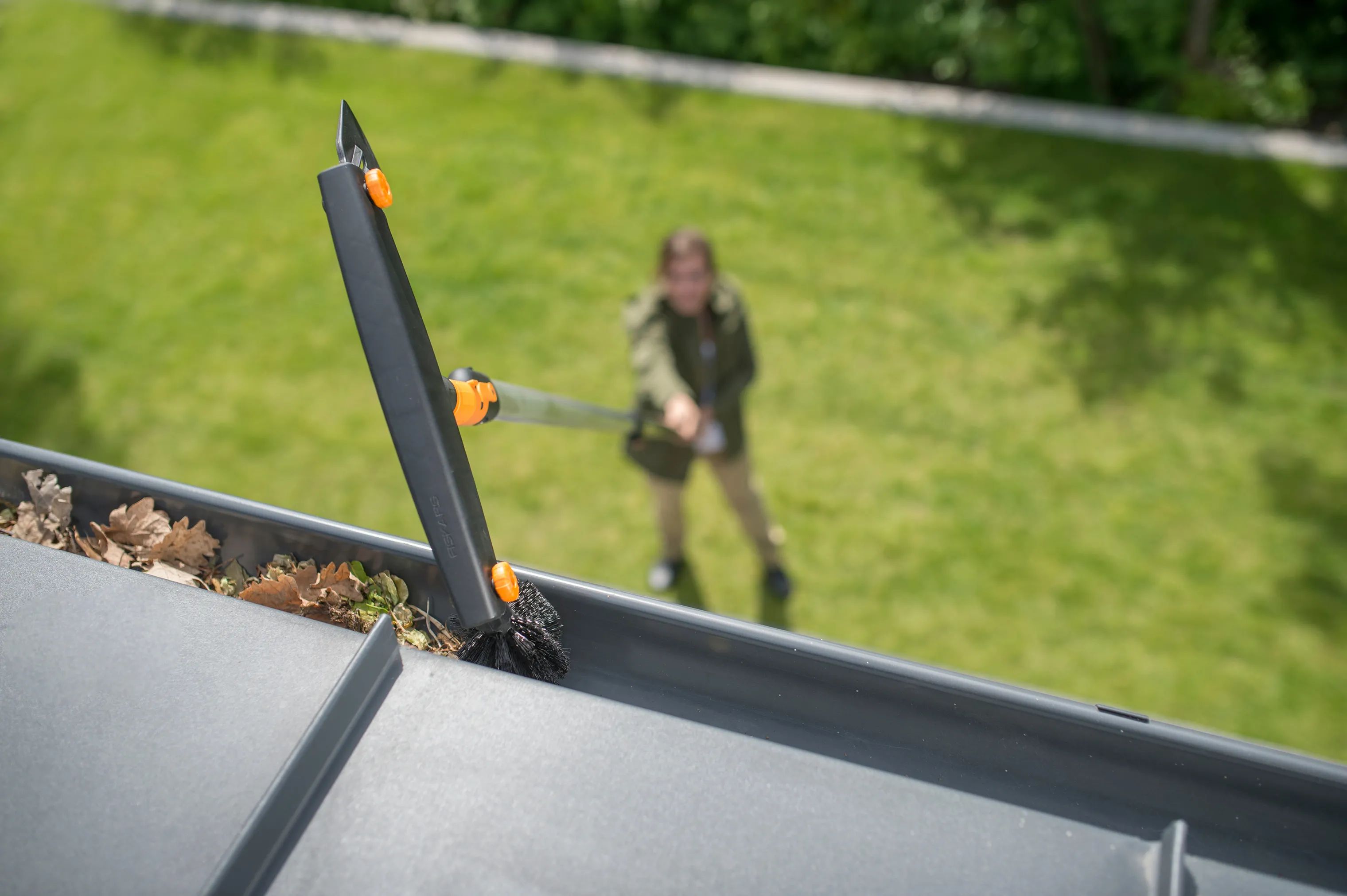 Fiskars Garden Haveredskaber QuikFit™ Tagrenderenser i Sort/Orange, 5
