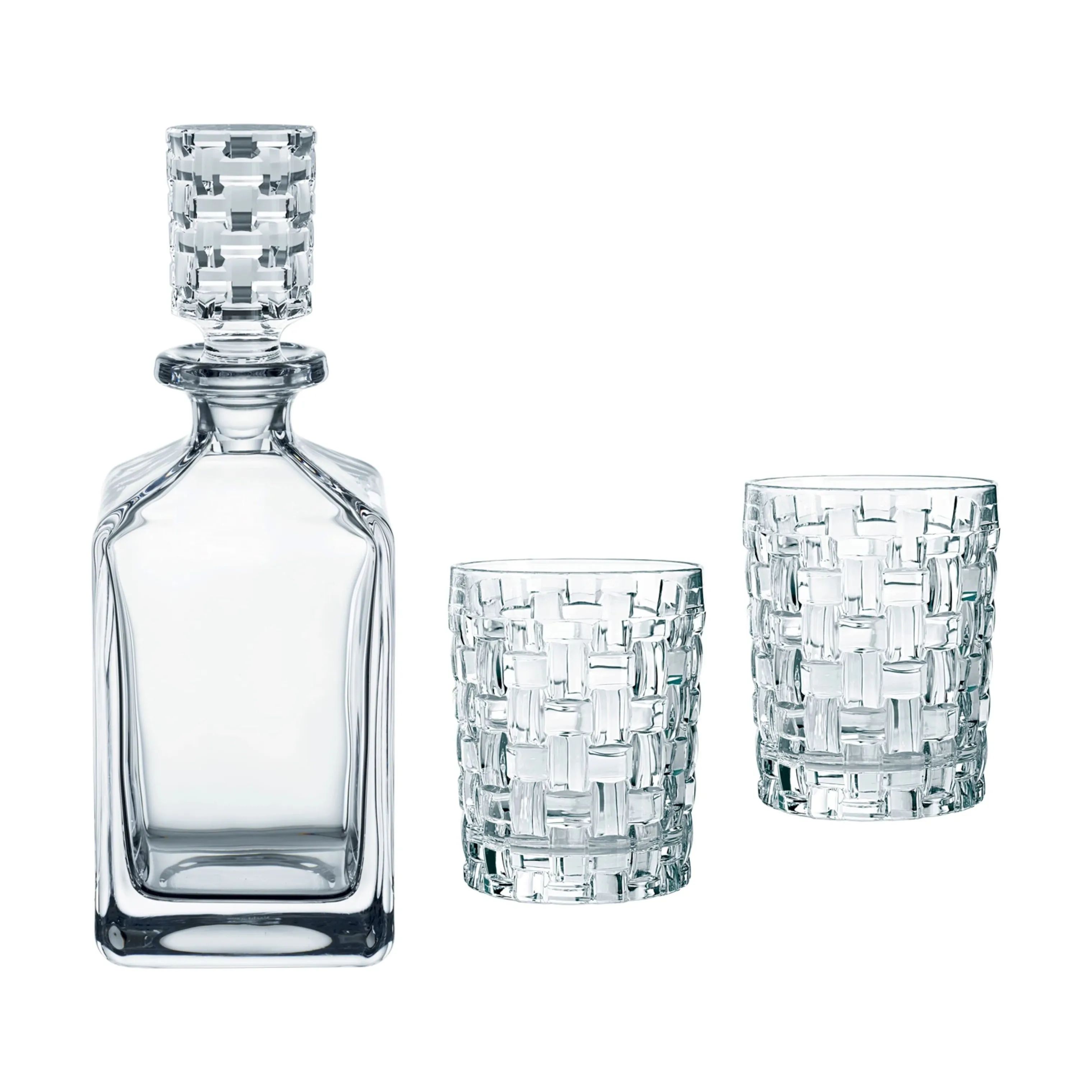 Nachtmann Lowball glas Bossa Nova Whiskysæt - 3 dele i Klar, 1