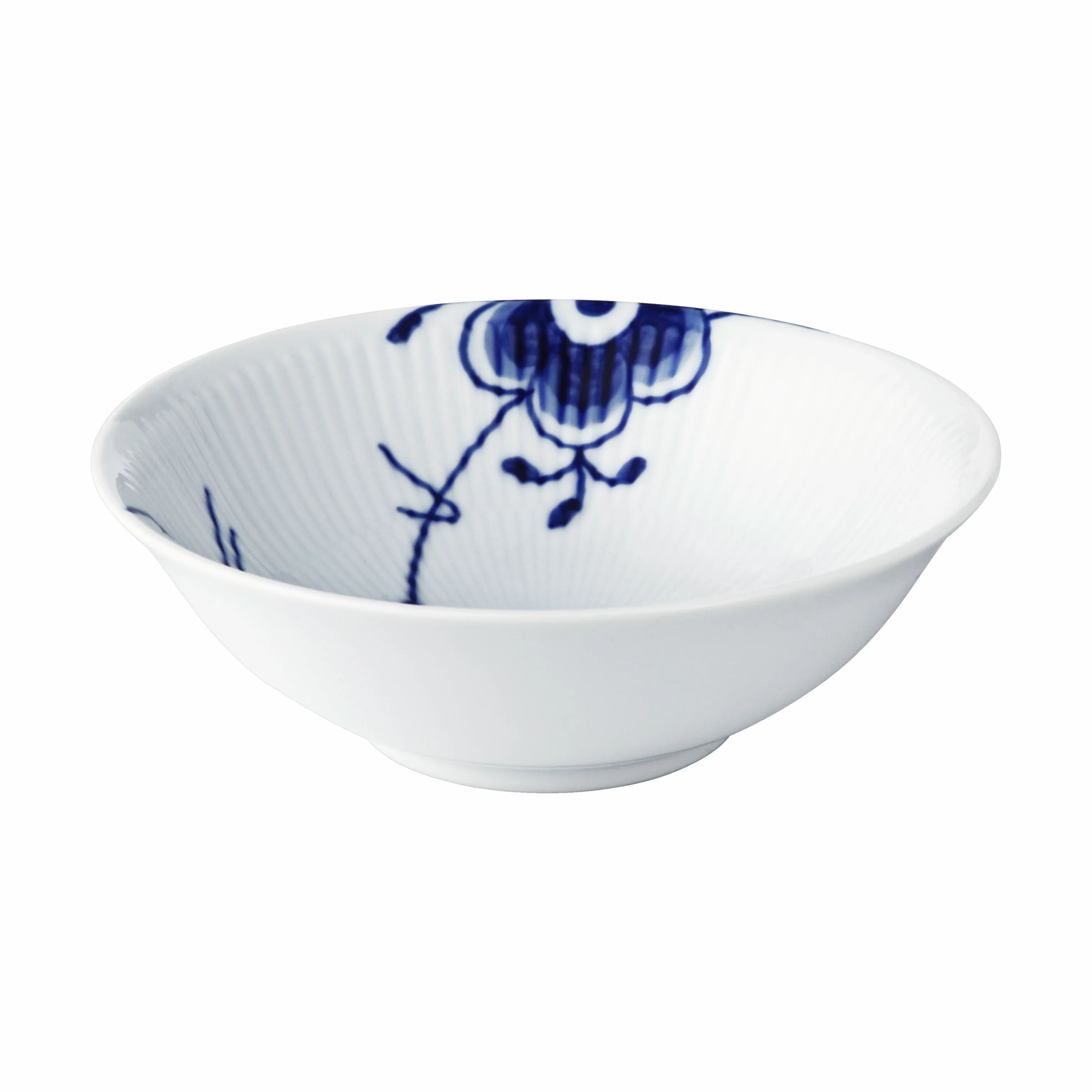 Royal Copenhagen Skåle Blå Mega Riflet Skål i 35 cl, 1