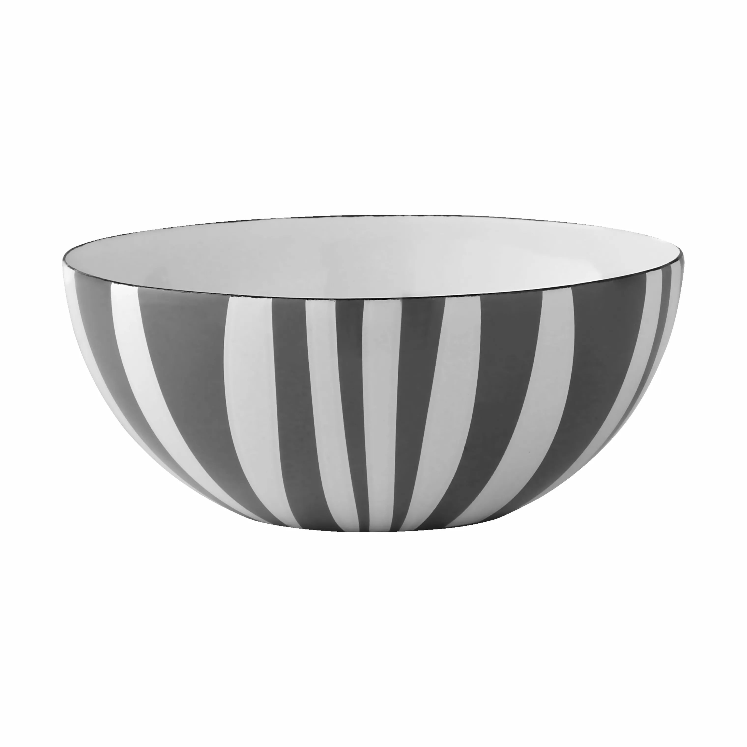 Cathrineholm Serveringsskåle Stripes Skål i Grå, 18 cm, 1
