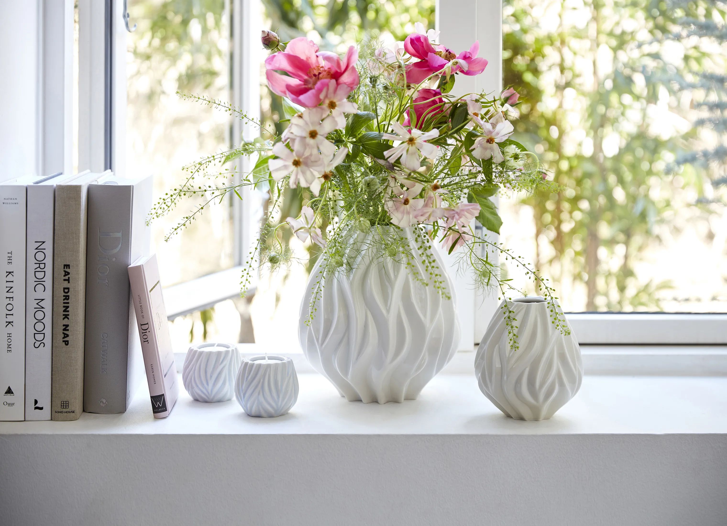 Morsø Vaser Flame Vase i Hvid, 15 cm, 2