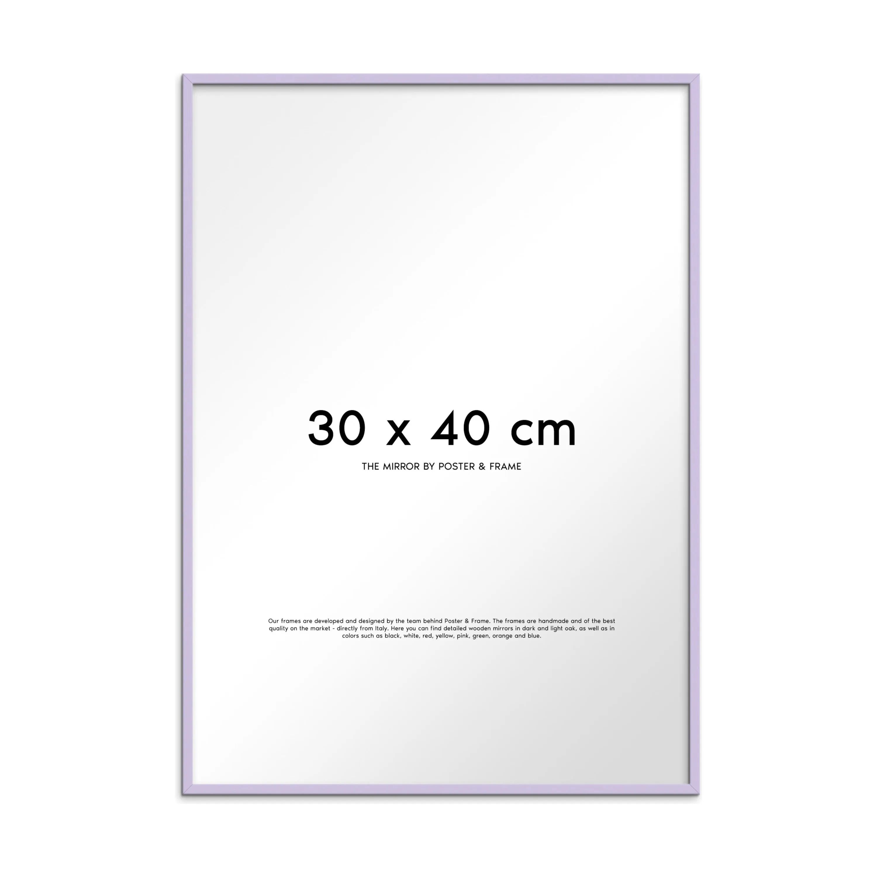 Poster&Frame Spejle Spejl i Lilac, B30 x L40 cm, 1