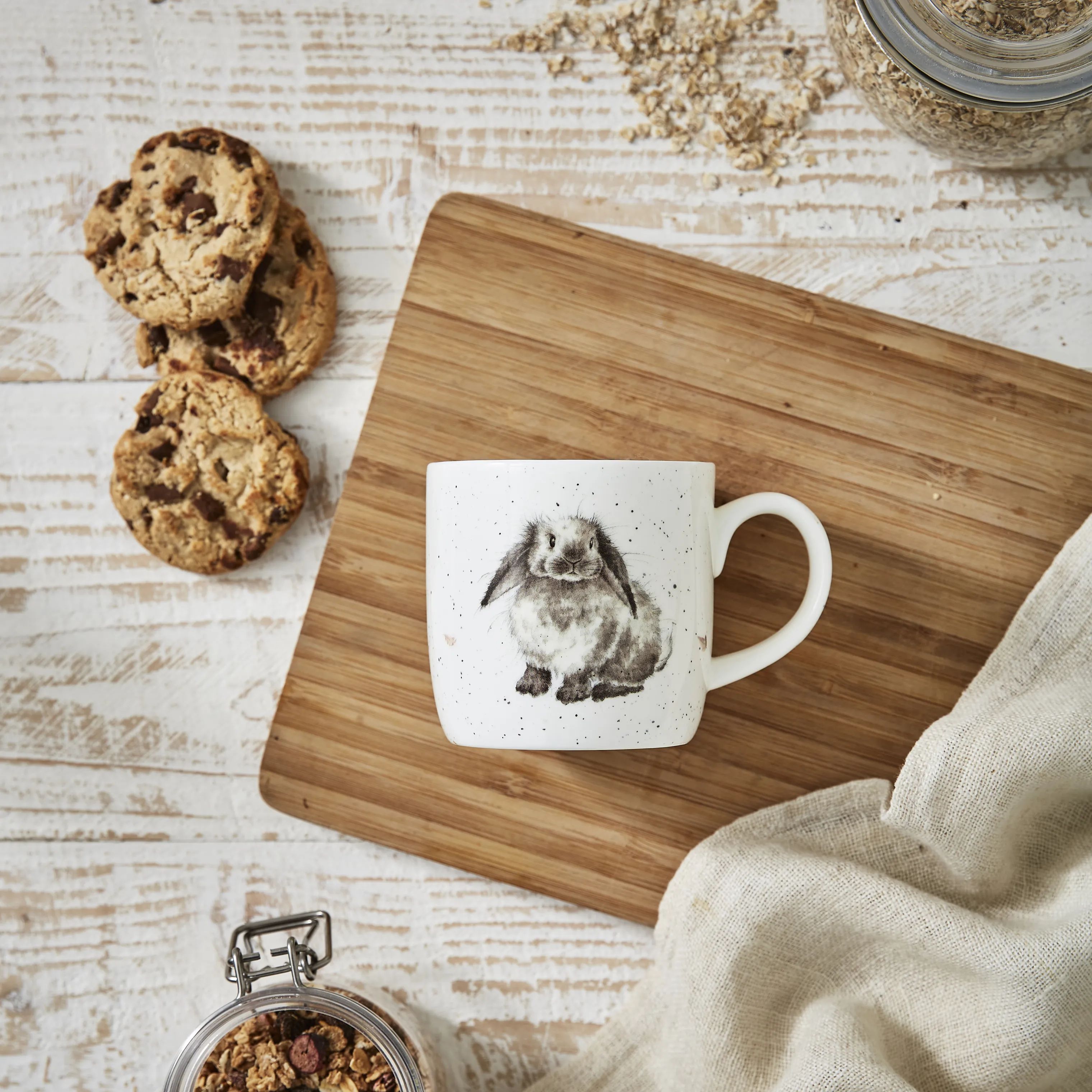 Royal Worcester Krus og kopper med hank Wrendale Krus - Rosie i Kanin, 2