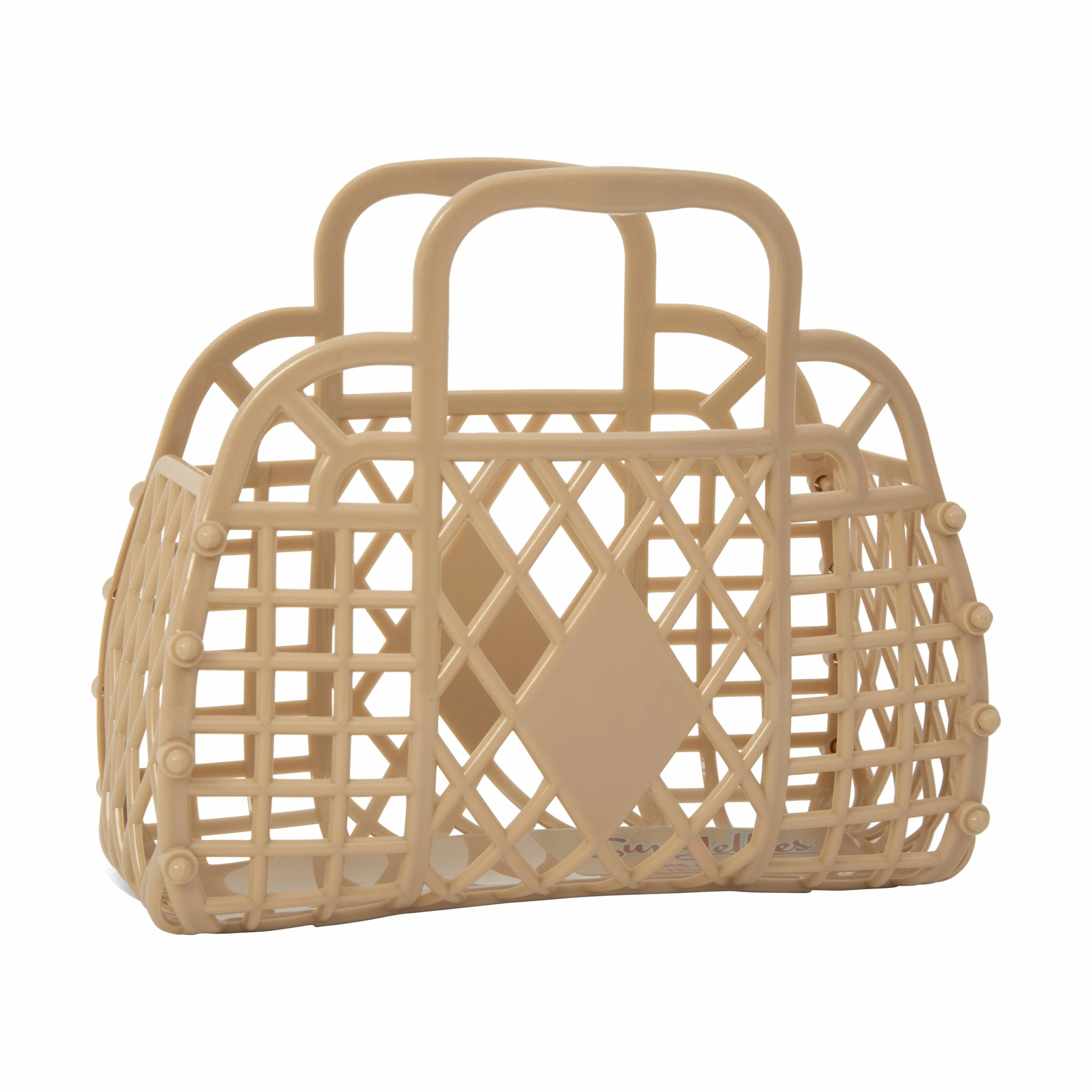 Sun Jellies Øvrigt interiør Retro Basket Mini Retro Taske - Mini i Latte, 1