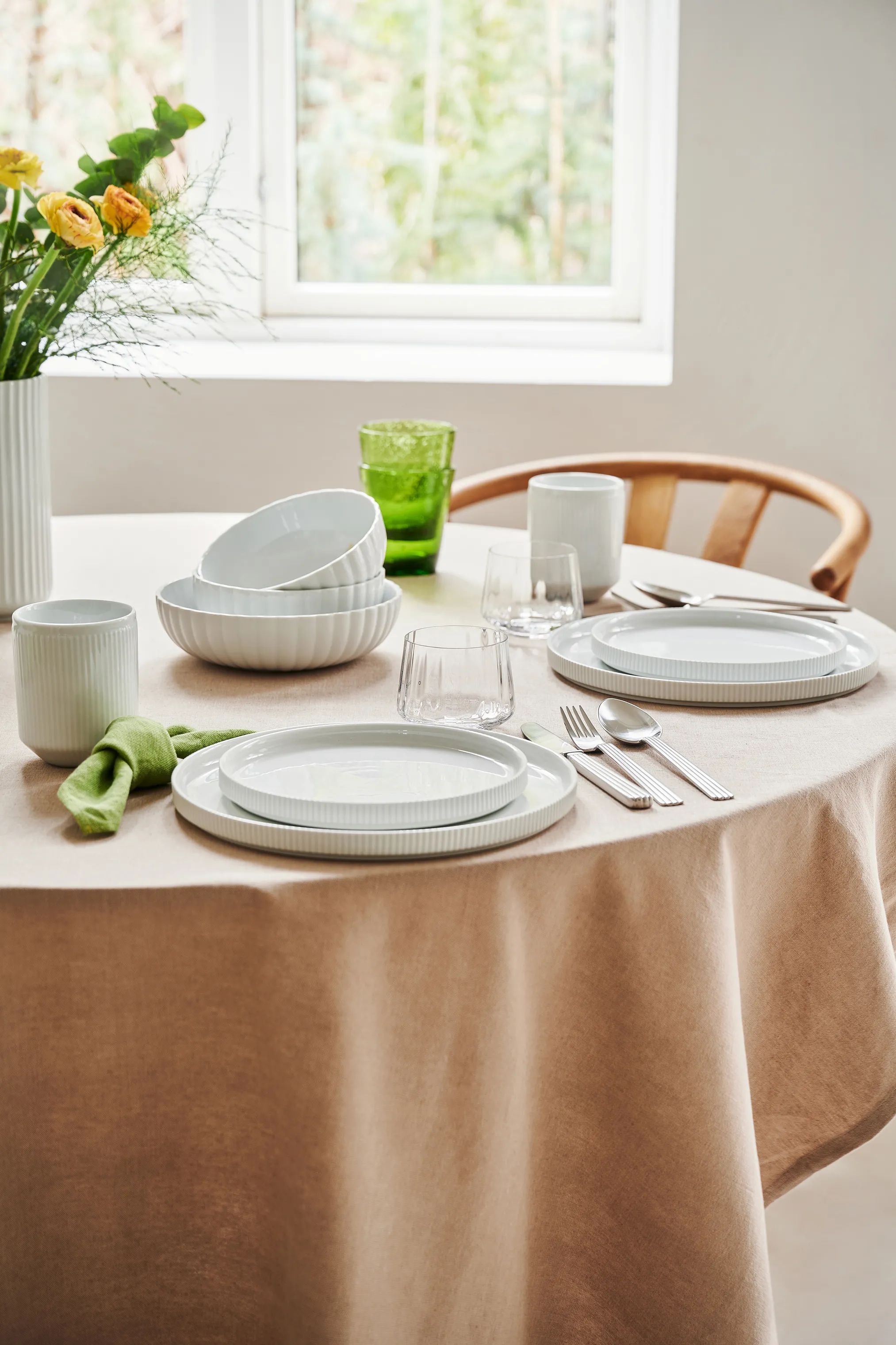 Georg Jensen Serveringsskåle Bernadotte Skål i Hvid, 15,4 cm, 5