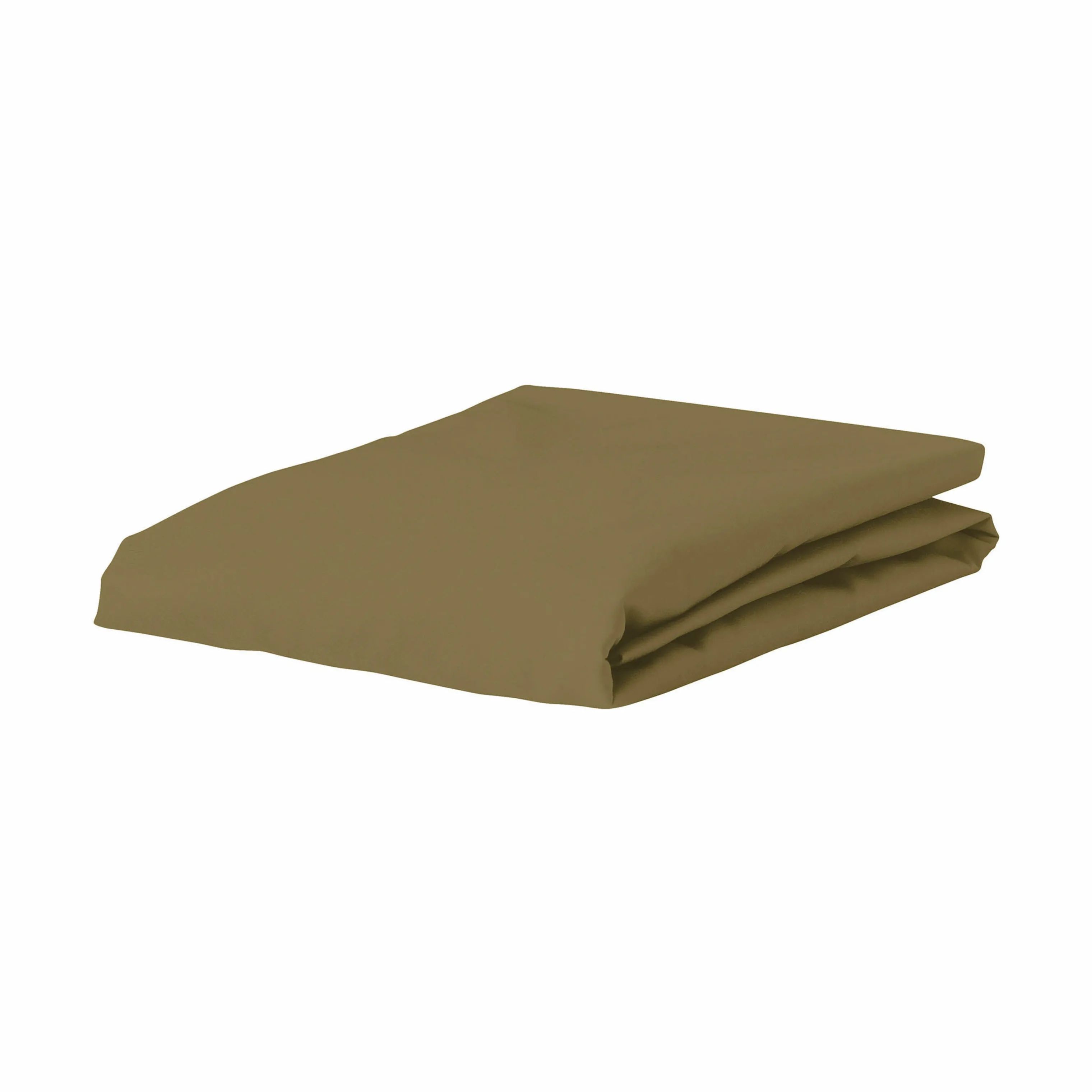 Essenza Lagner The Perfect Organic Jersey Organic Jersey Boxlagen i Olivengrøn, B100 x L220 cm, 1