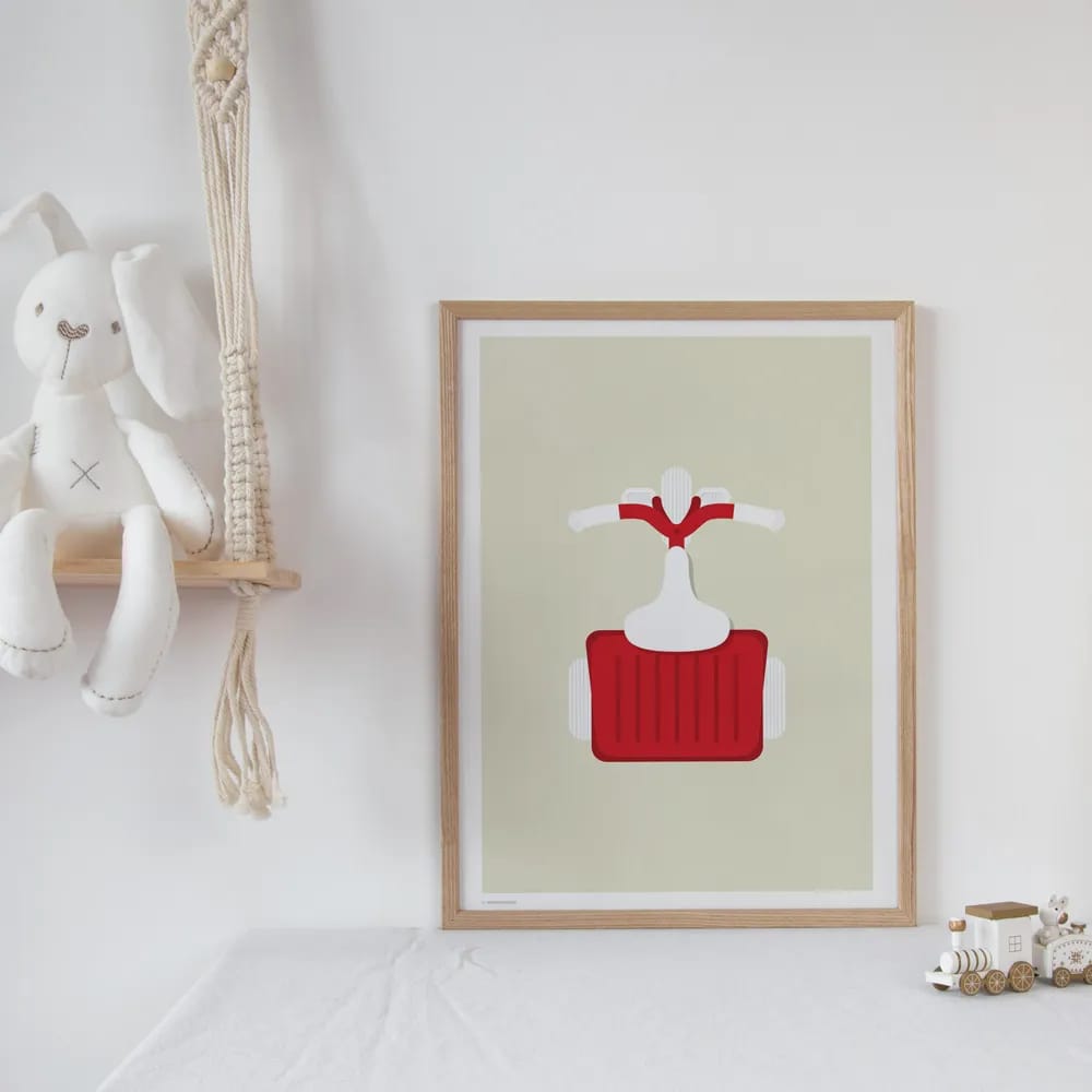 Poster&Frame Plakater Plakat - Trehjulet i B50 x L70 cm, 2