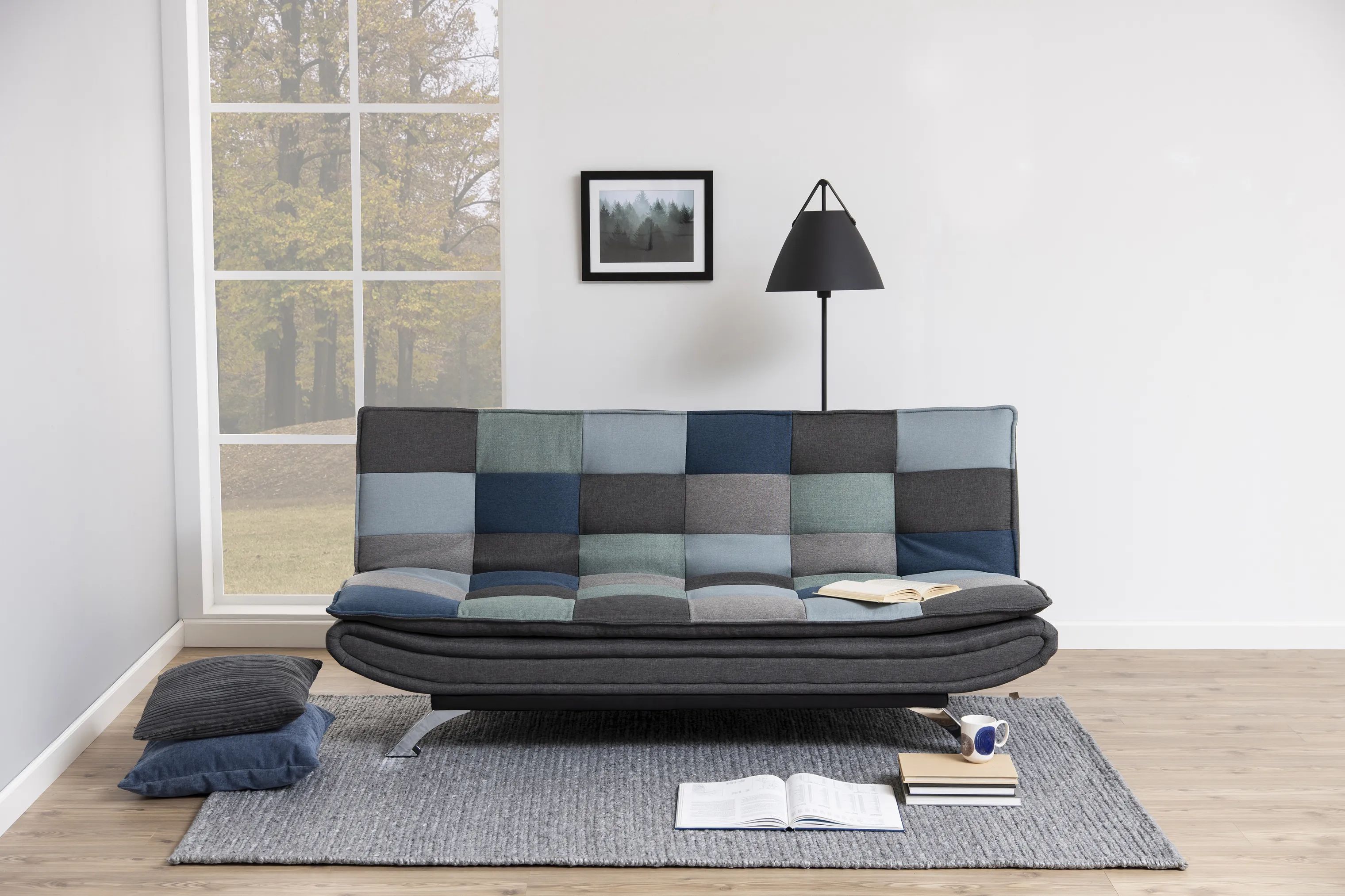 CASA Living Daybeds Faith Sovesofa i Grå/blå/grøn, 3