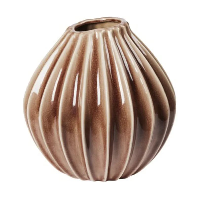 Broste Copenhagen Vaser Wide Vase i Fawn, H30 x Ø30 cm, 1