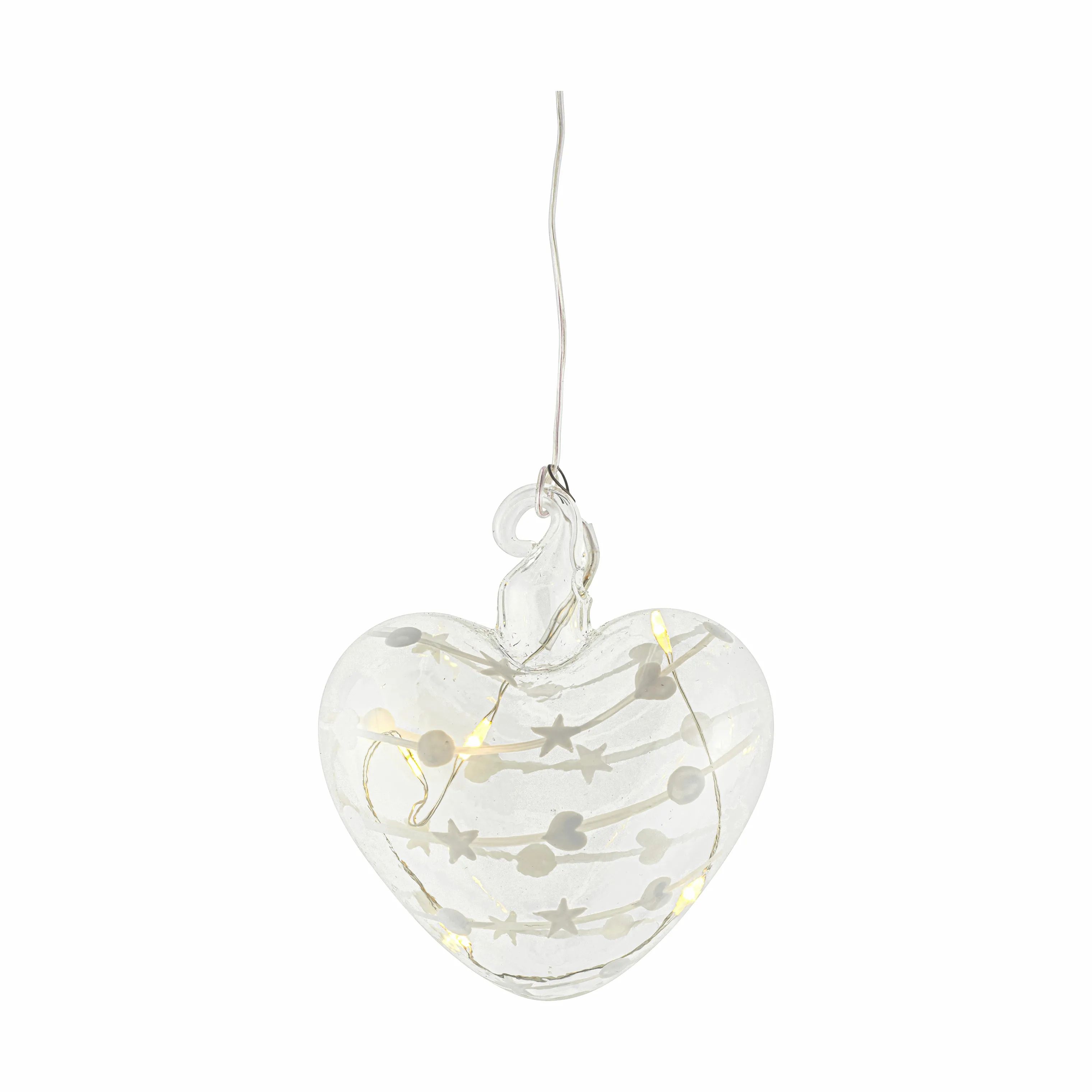 Sirius Lysdekoration Sweet Christmas Julebelysning - Hjerte i 8 cm, 1