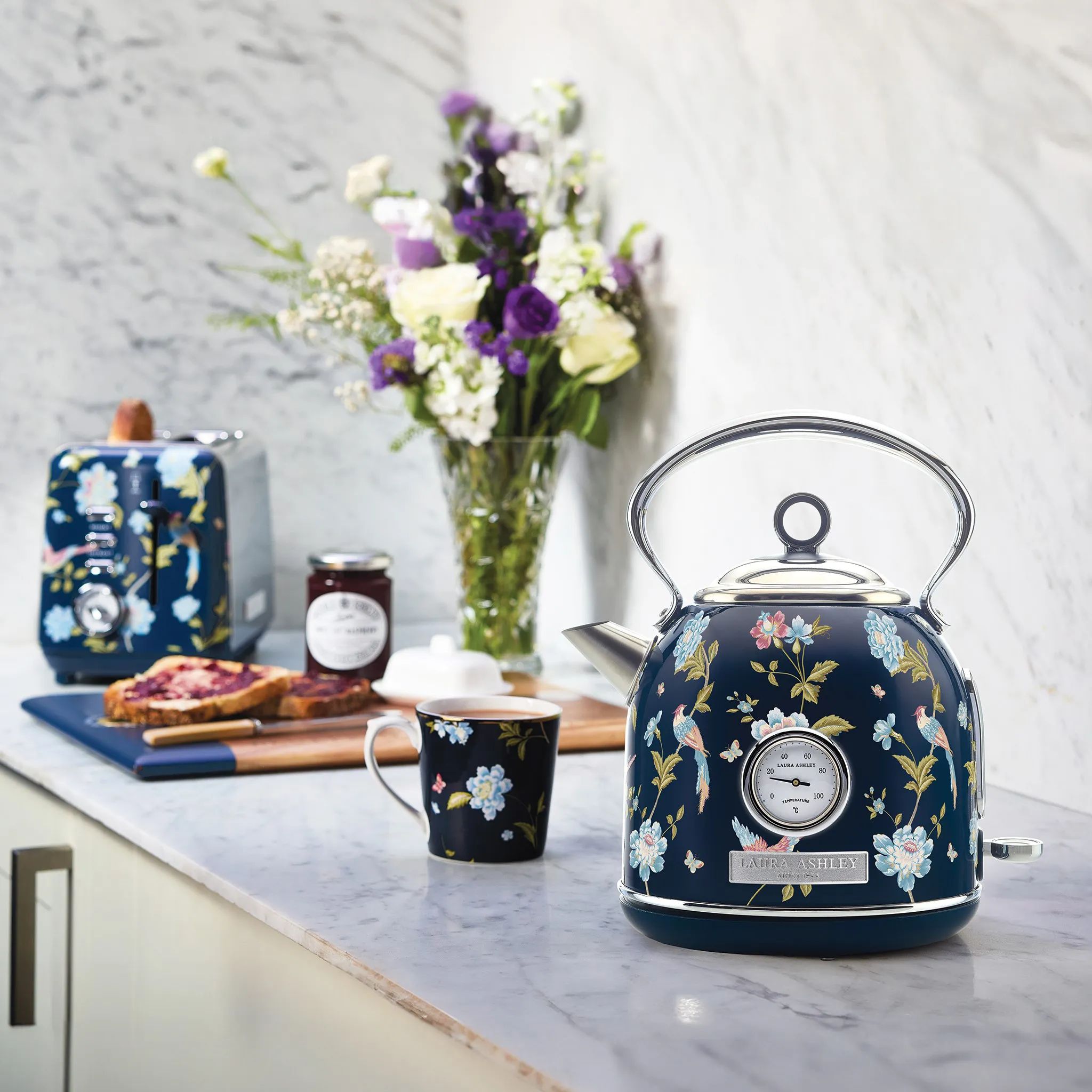 Laura Ashley Elkedler Elkedel - Kuppel i Elveden Navy, 2