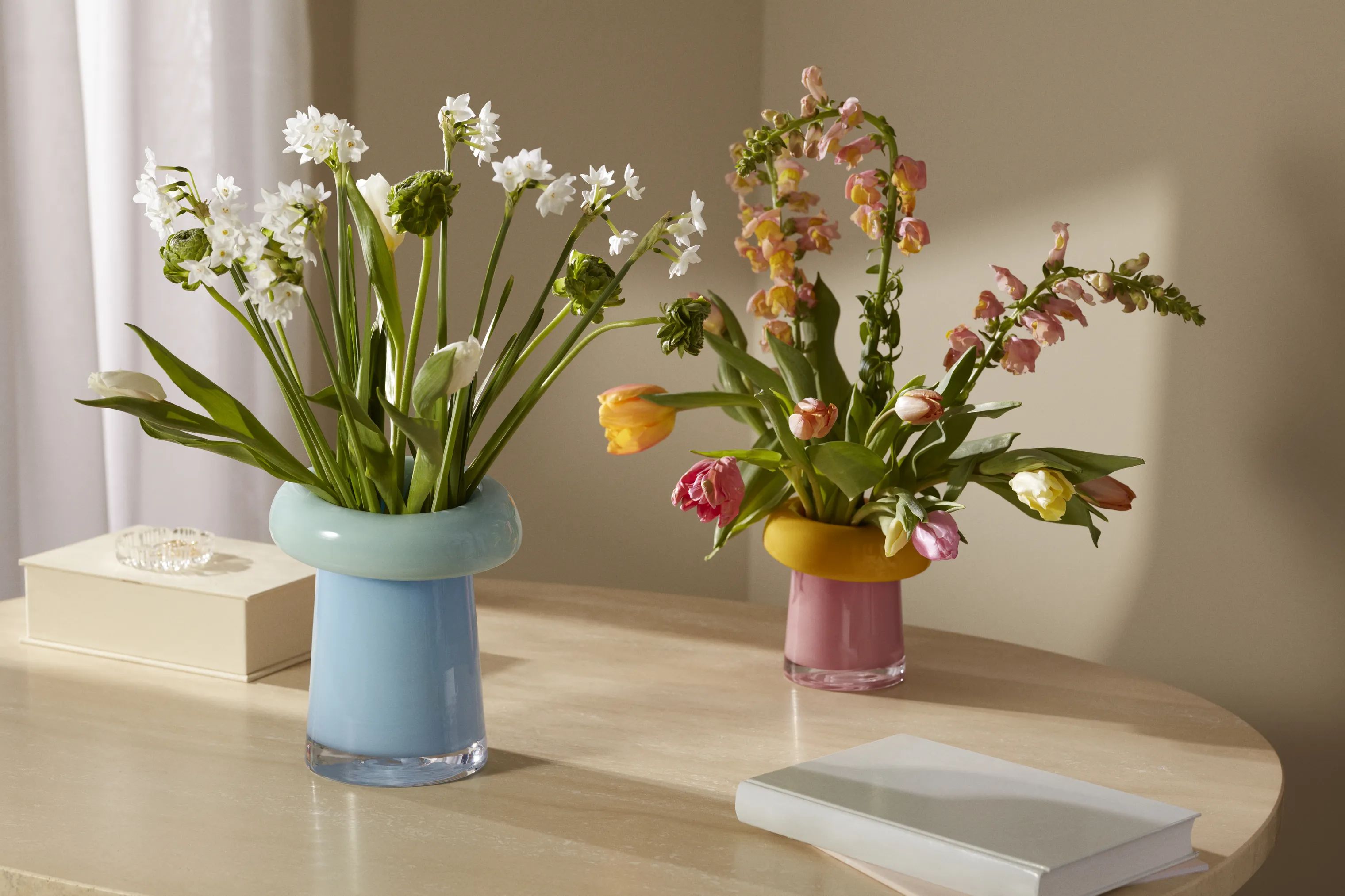 Holmegaard Vaser Soma Vase i Pink/Orange, 16,5 cm, 3