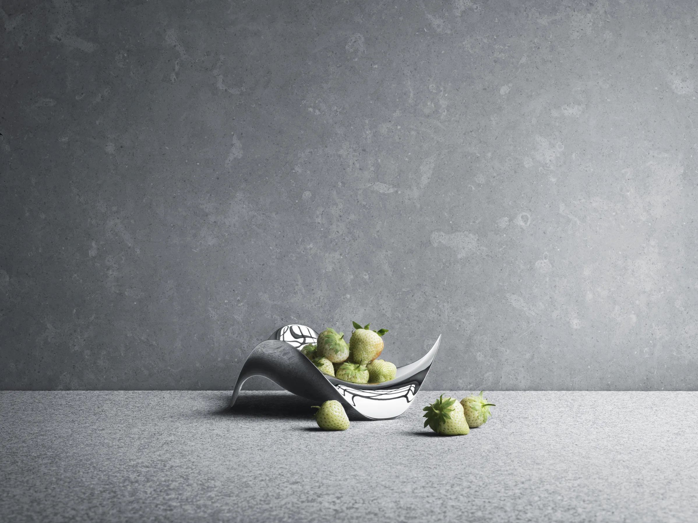 Georg Jensen Serveringsskåle Cobra Skål i Stål, 19,2 cm, 2