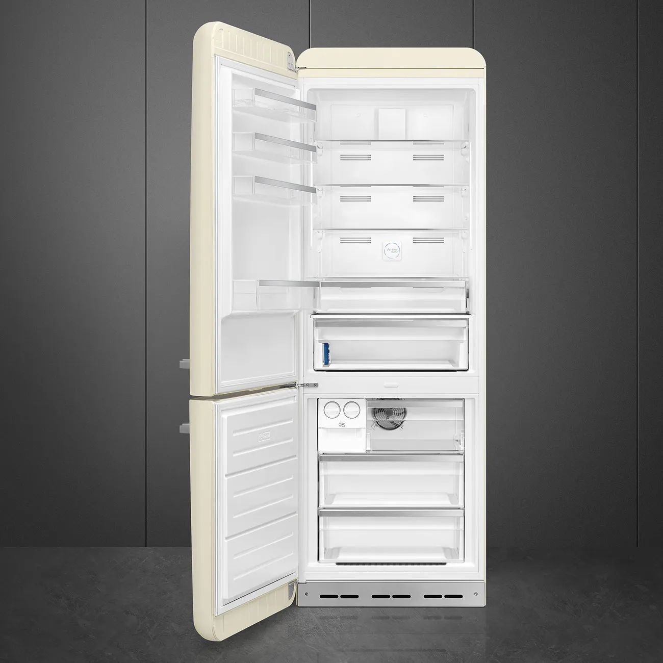 Smeg Køleskabe 50's Style Kølefryseskab i Creme, 2