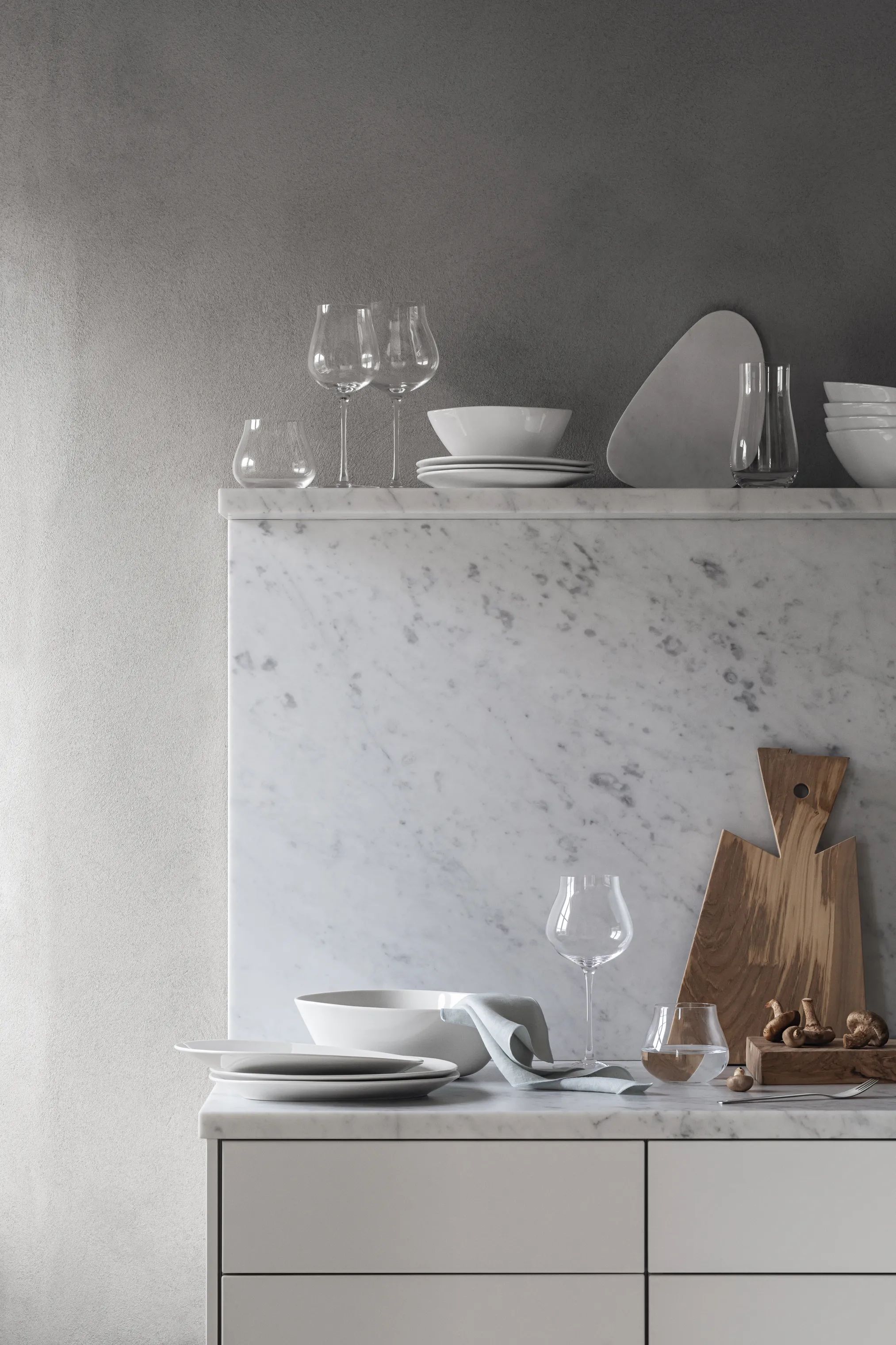 Georg Jensen Frokosttallerkener Sky Frokosttallerken i Hvid, 21 cm, 2